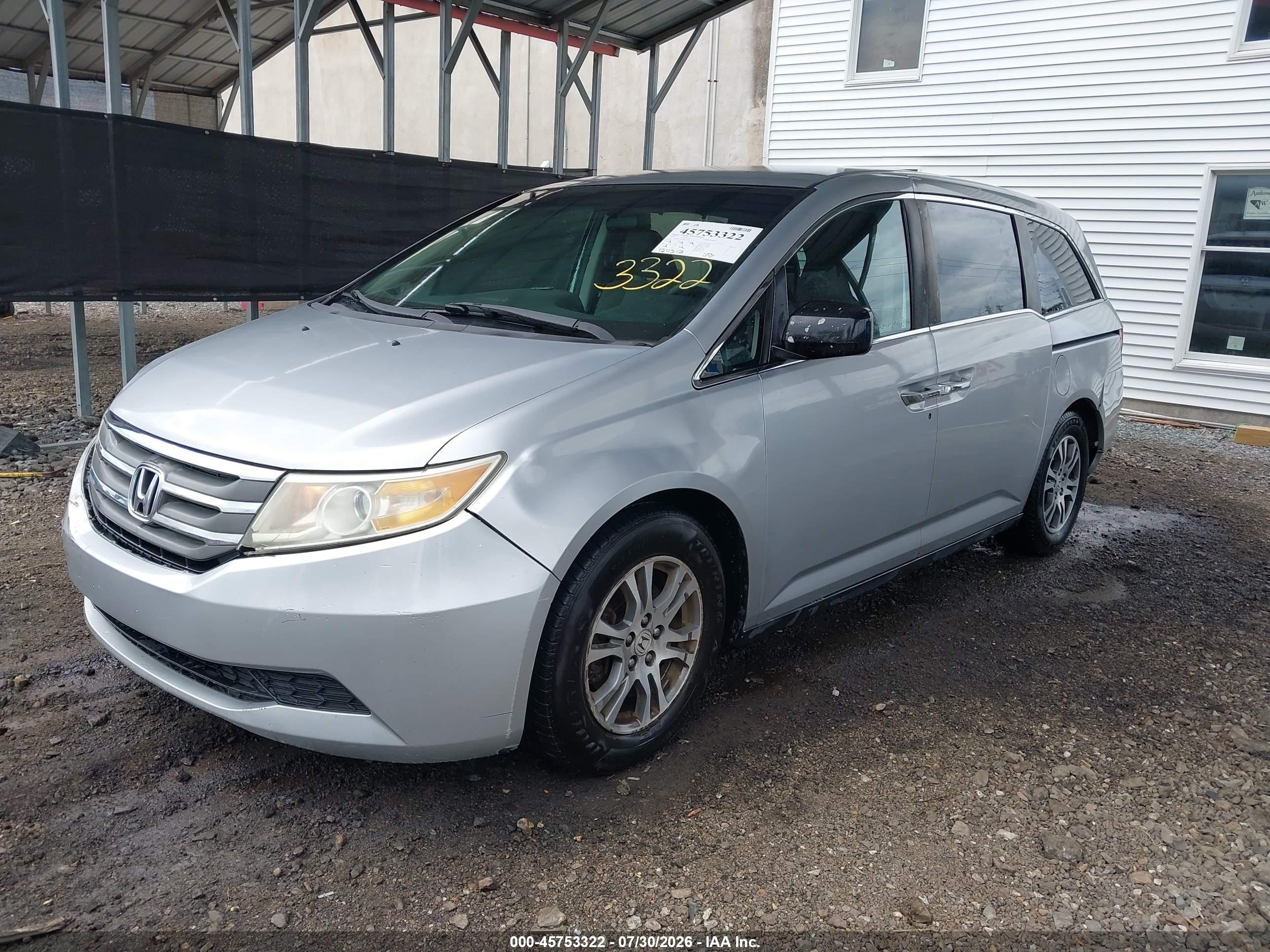 2012 Honda Odyssey Ex Silver vin: 5FNRL5H48CB124378
