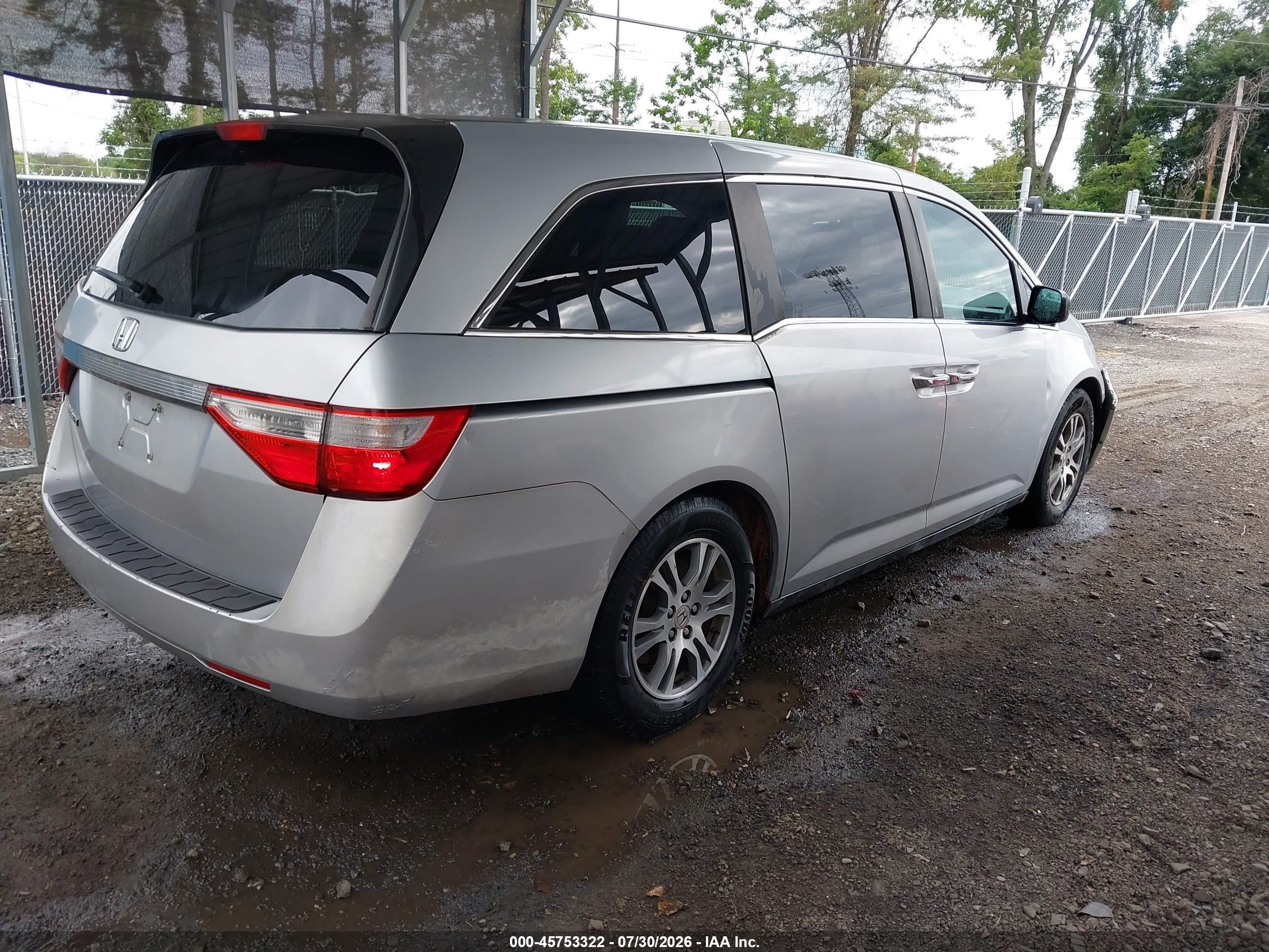 2012 Honda Odyssey Ex Silver vin: 5FNRL5H48CB124378