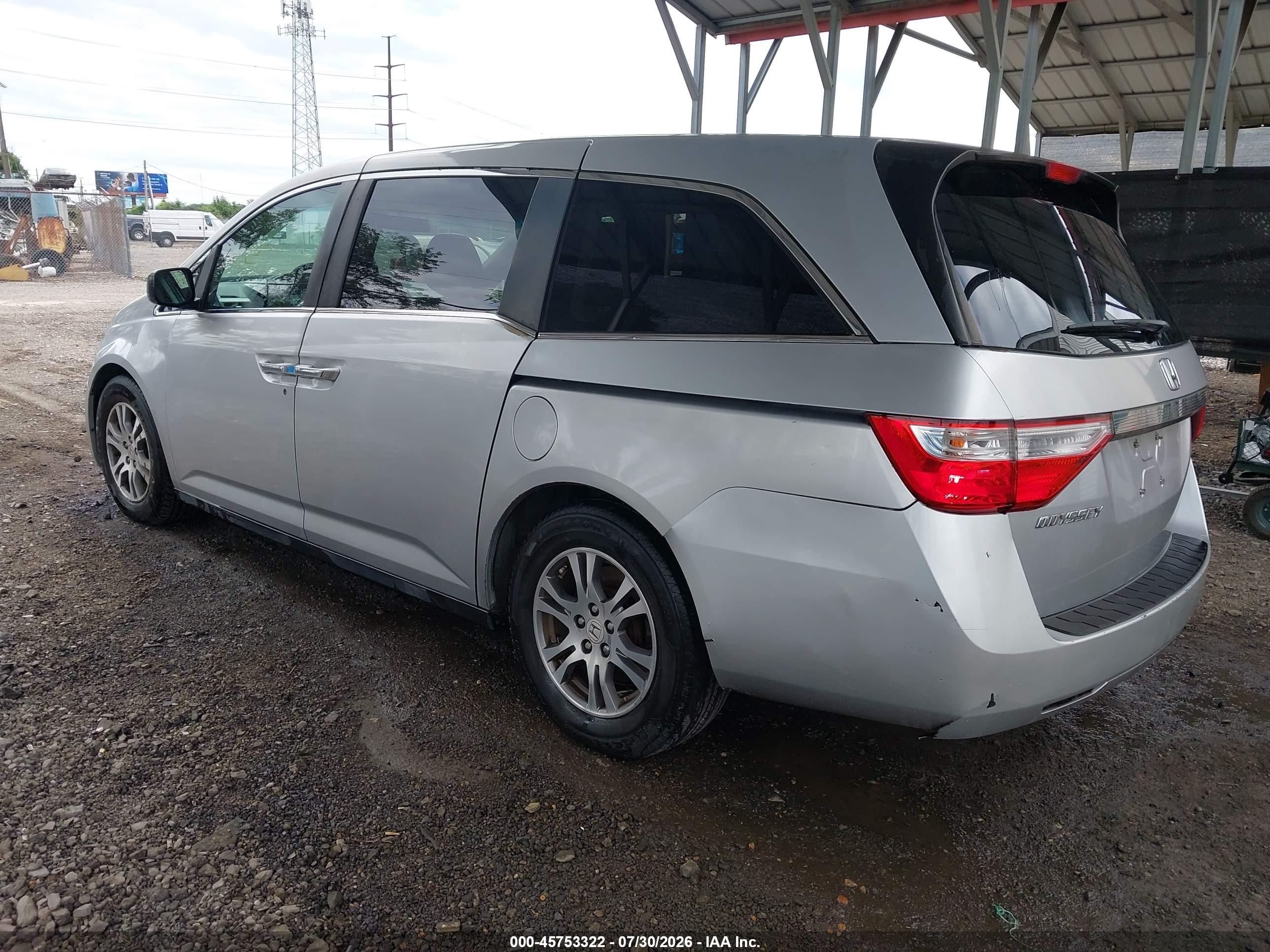 2012 Honda Odyssey Ex Silver vin: 5FNRL5H48CB124378
