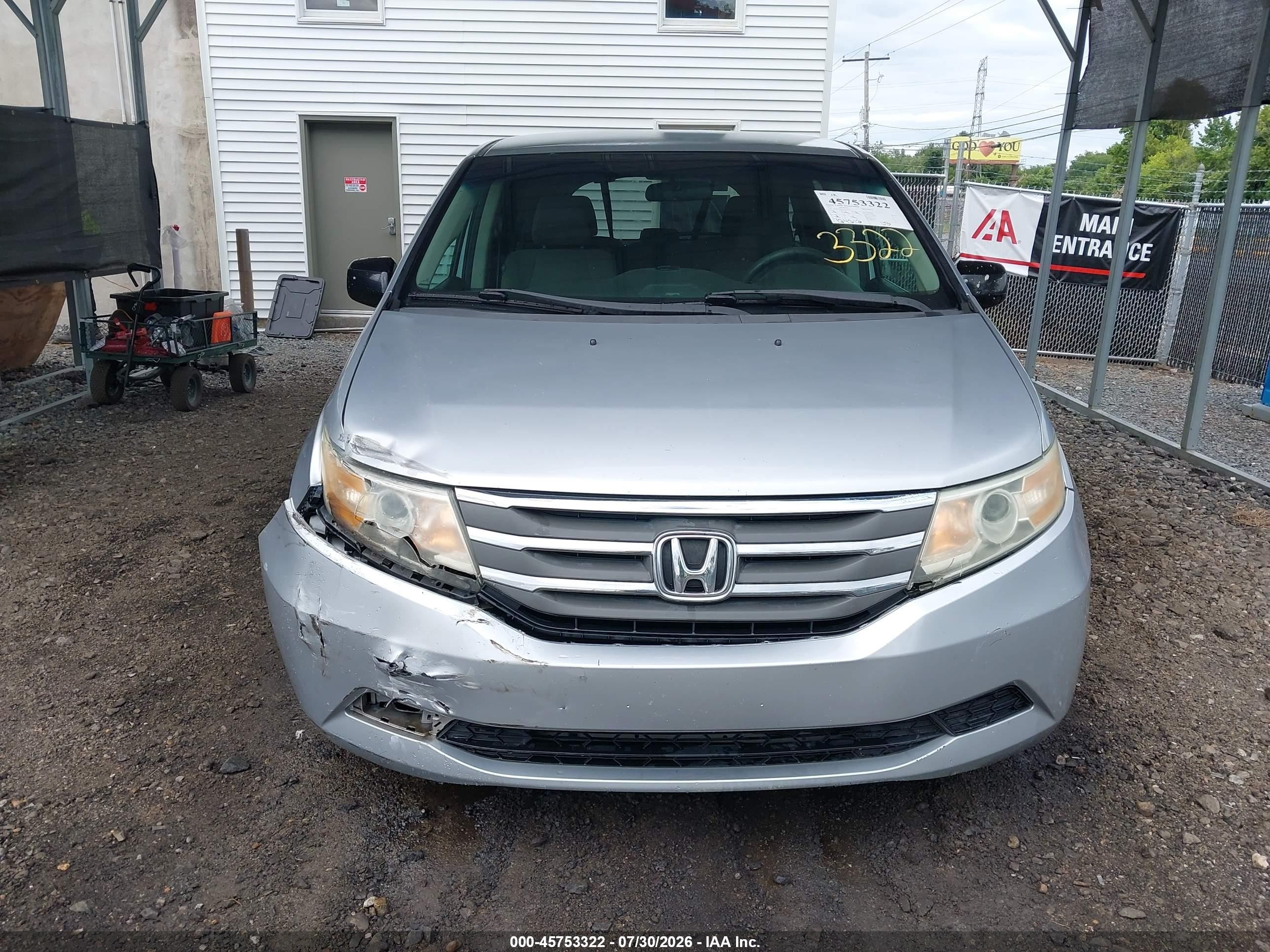 2012 Honda Odyssey Ex Silver vin: 5FNRL5H48CB124378
