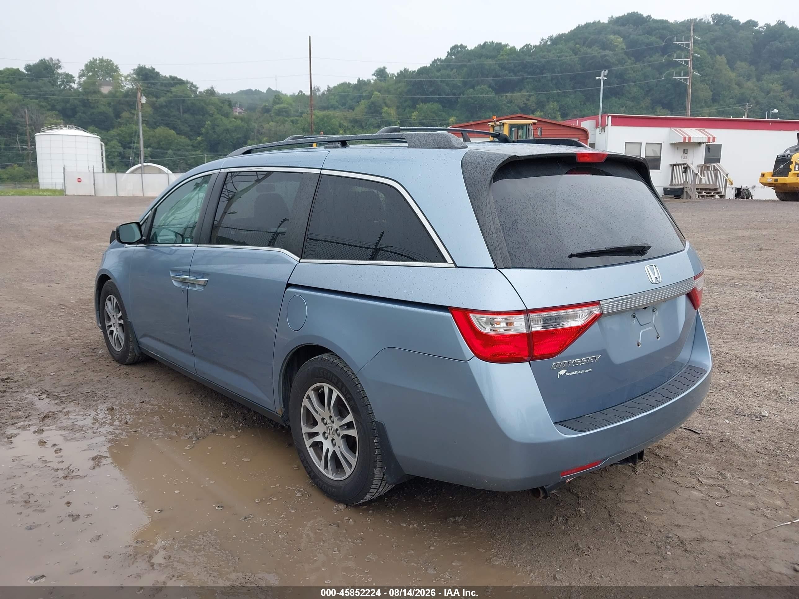 2013 Honda Odyssey Ex Light Blue vin: 5FNRL5H48DB051479