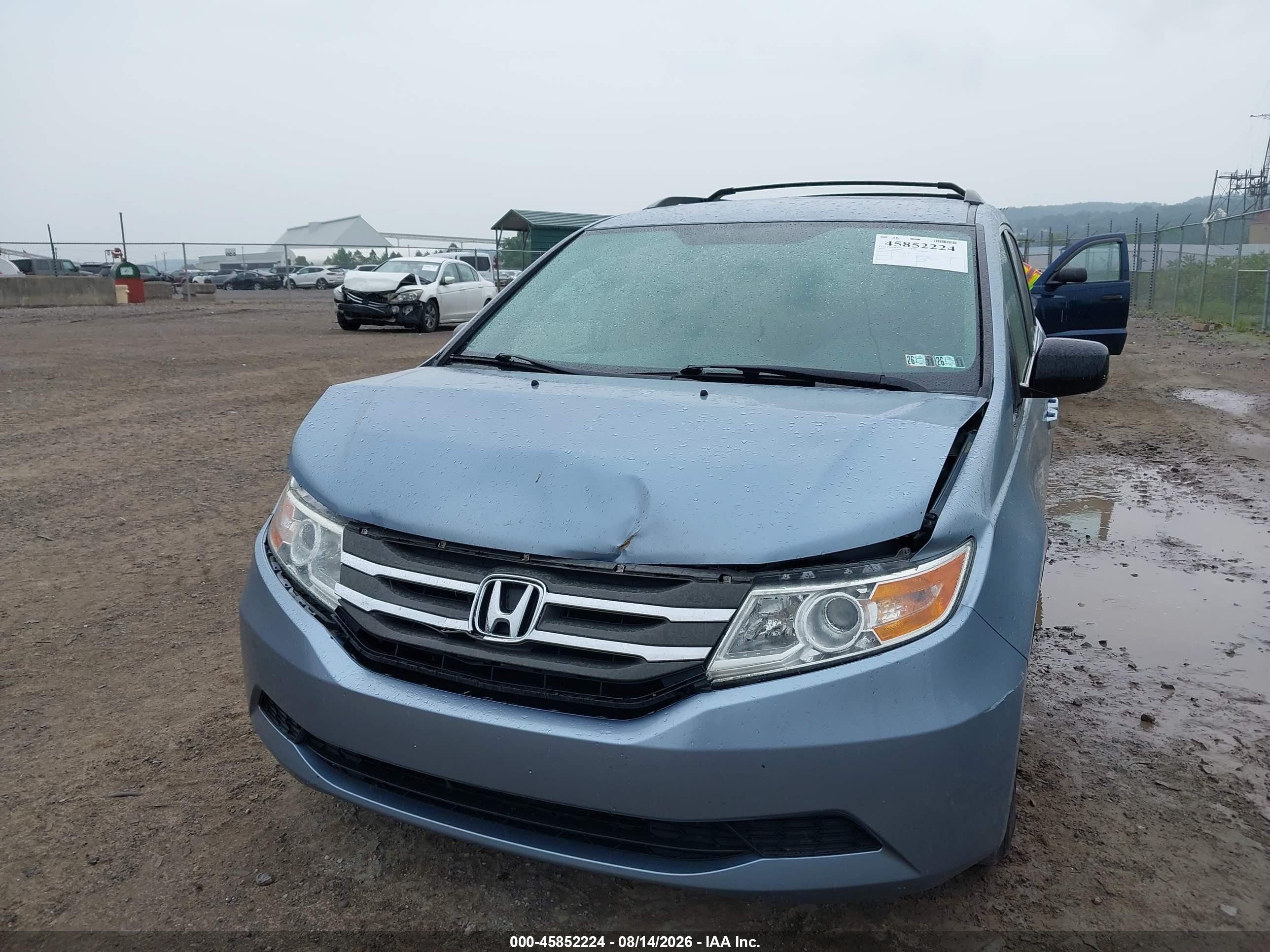 2013 Honda Odyssey Ex Light Blue vin: 5FNRL5H48DB051479