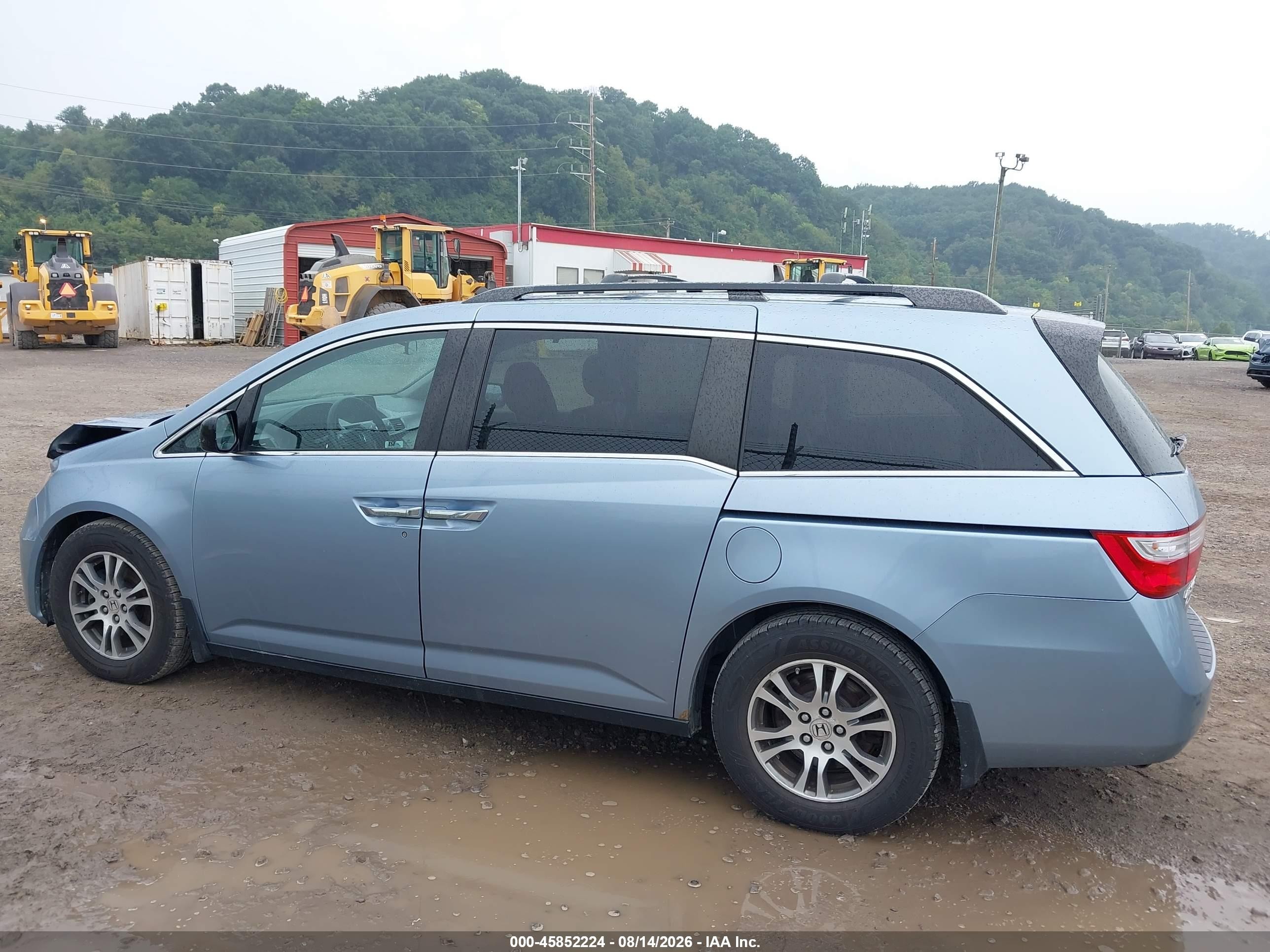 2013 Honda Odyssey Ex Light Blue vin: 5FNRL5H48DB051479