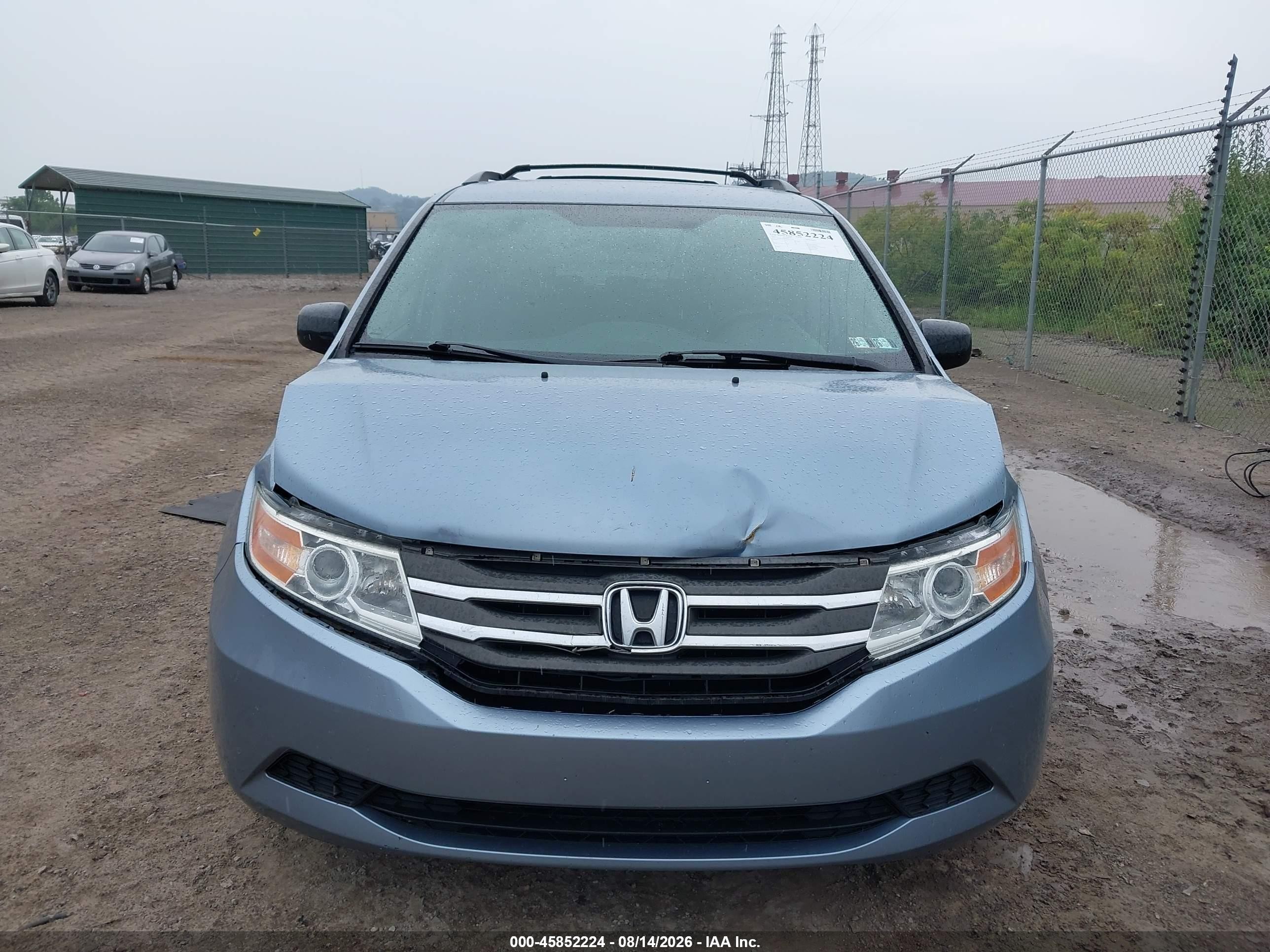 2013 Honda Odyssey Ex Light Blue vin: 5FNRL5H48DB051479
