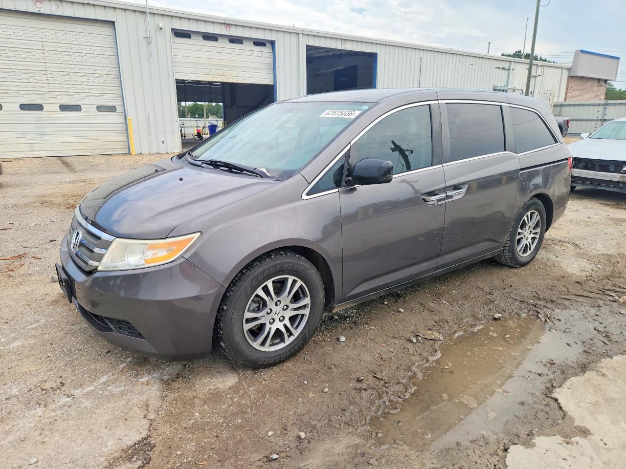 2013 Honda Odyssey Ex Gray vin: 5FNRL5H48DB072719