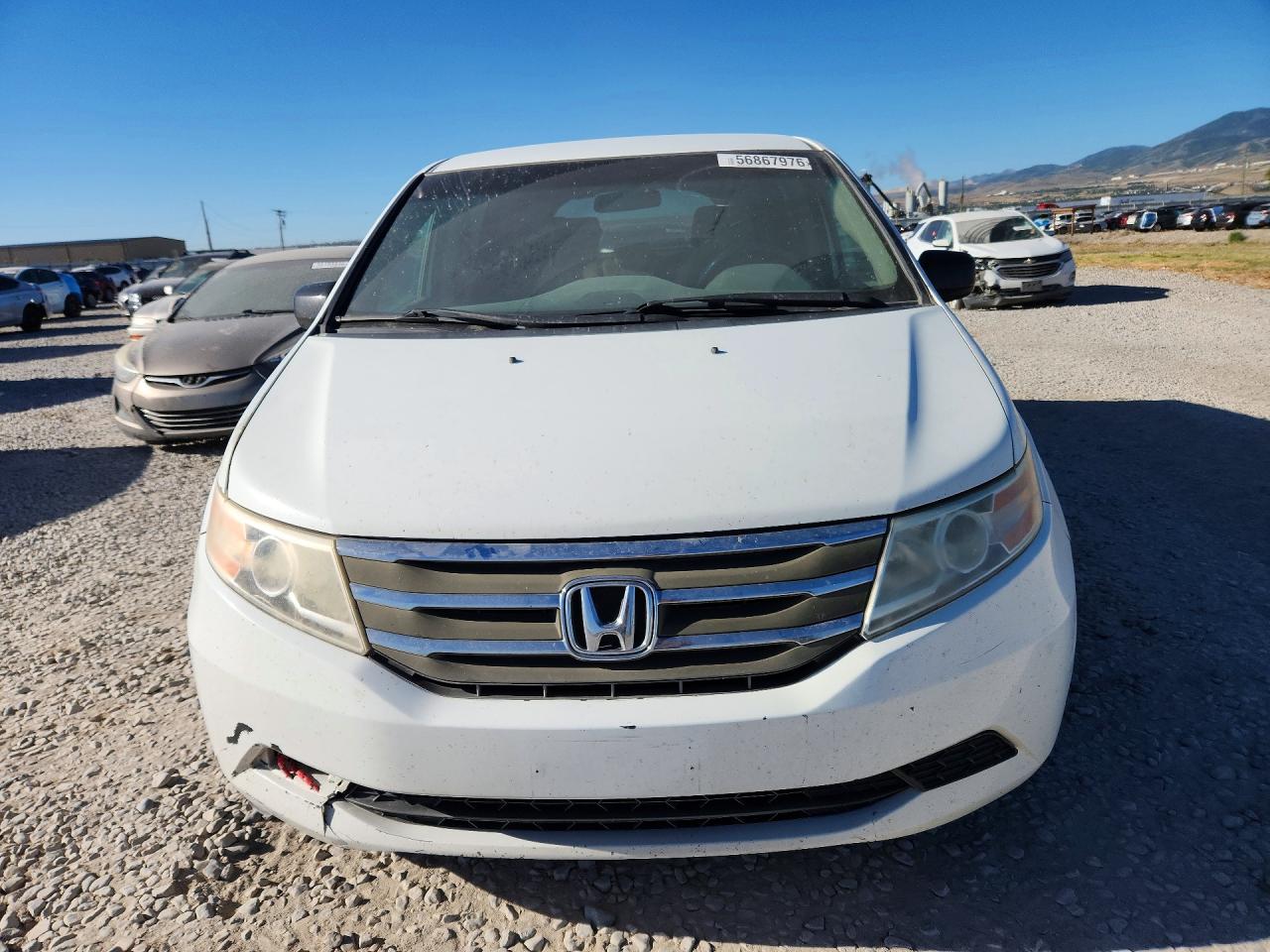 2013 Honda Odyssey Ex White vin: 5FNRL5H48DB082196