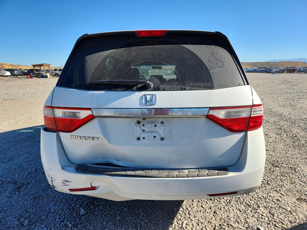 2013 Honda Odyssey Ex White vin: 5FNRL5H48DB082196