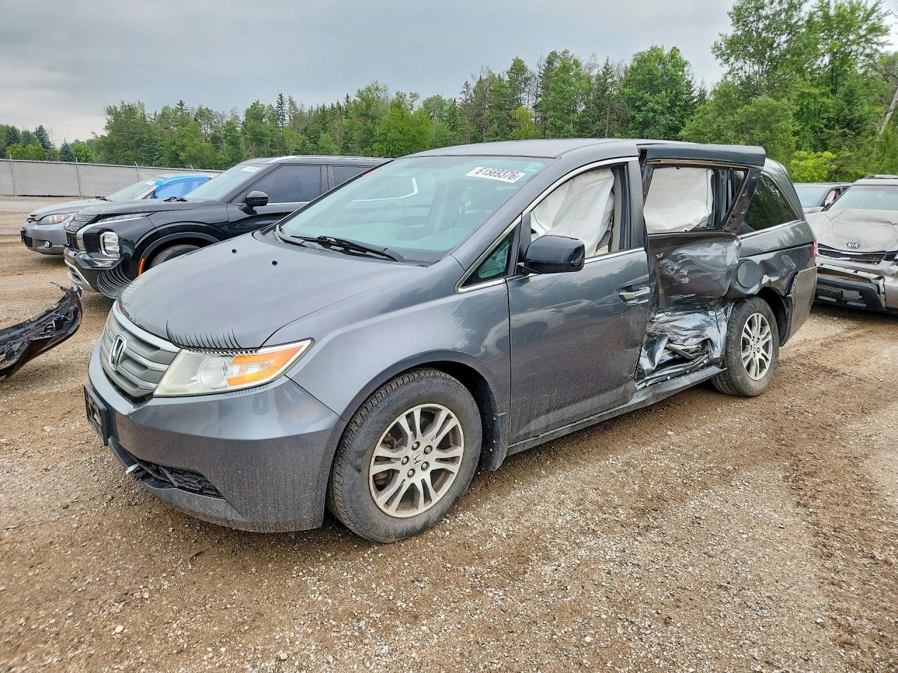 2013 Honda Odyssey Ex Угольный vin: 5FNRL5H48DB503740