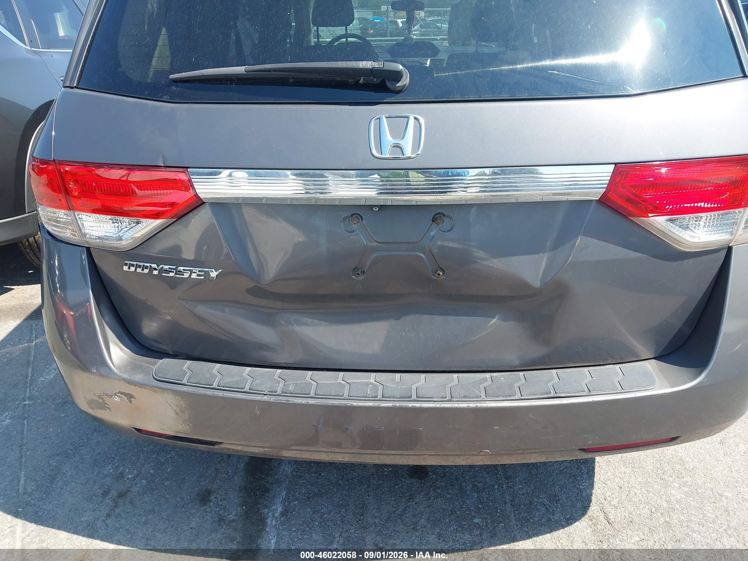 2014 Honda Odyssey Ex Gray vin: 5FNRL5H48EB016104