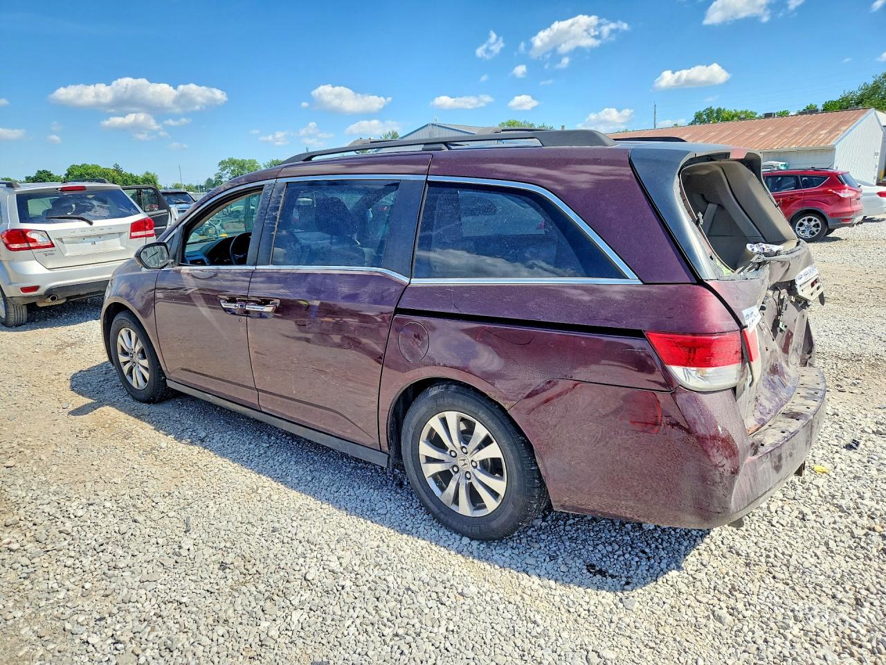 2014 Honda Odyssey Ex Бордовый vin: 5FNRL5H48EB021707