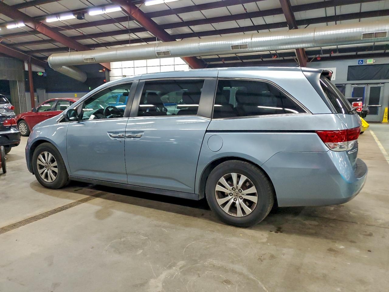 2014 Honda Odyssey Ex Blue vin: 5FNRL5H48EB057896