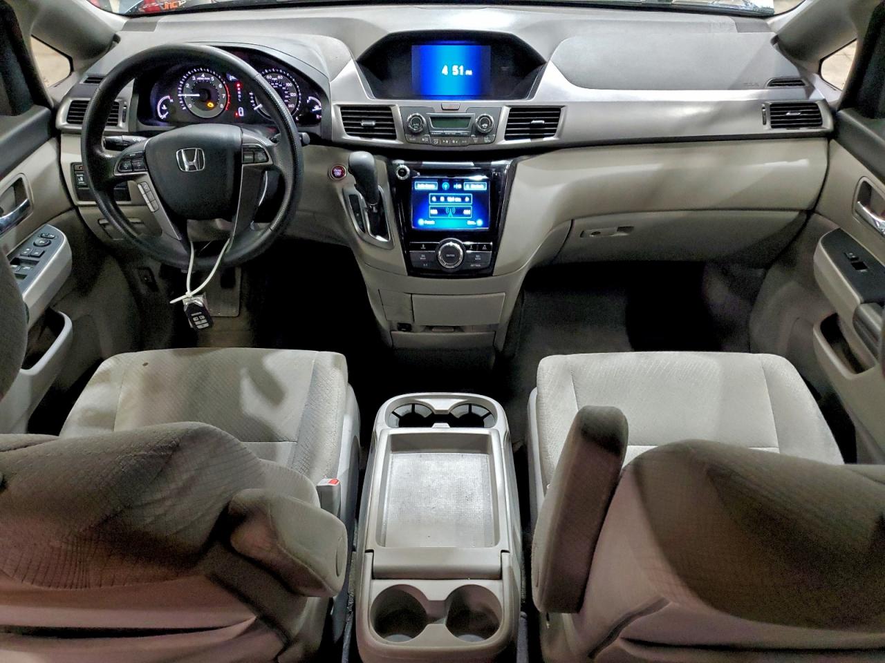 2014 Honda Odyssey Ex Blue vin: 5FNRL5H48EB057896