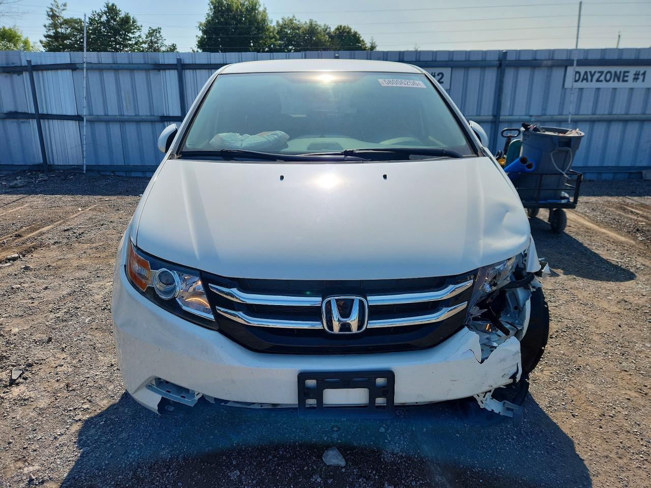 2014 Honda Odyssey Ex White vin: 5FNRL5H48EB503769