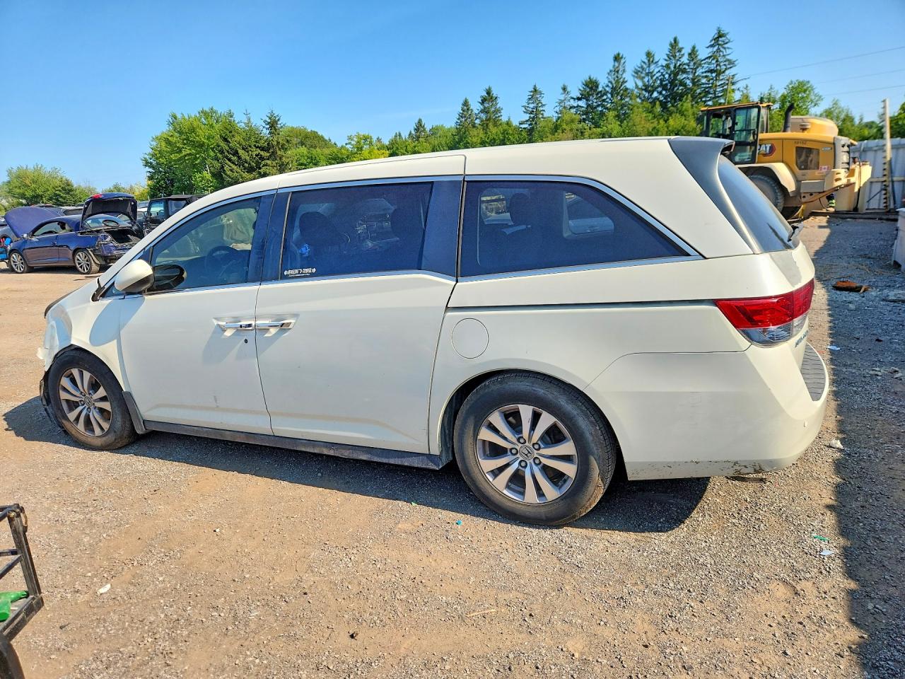 2014 Honda Odyssey Ex White vin: 5FNRL5H48EB503769