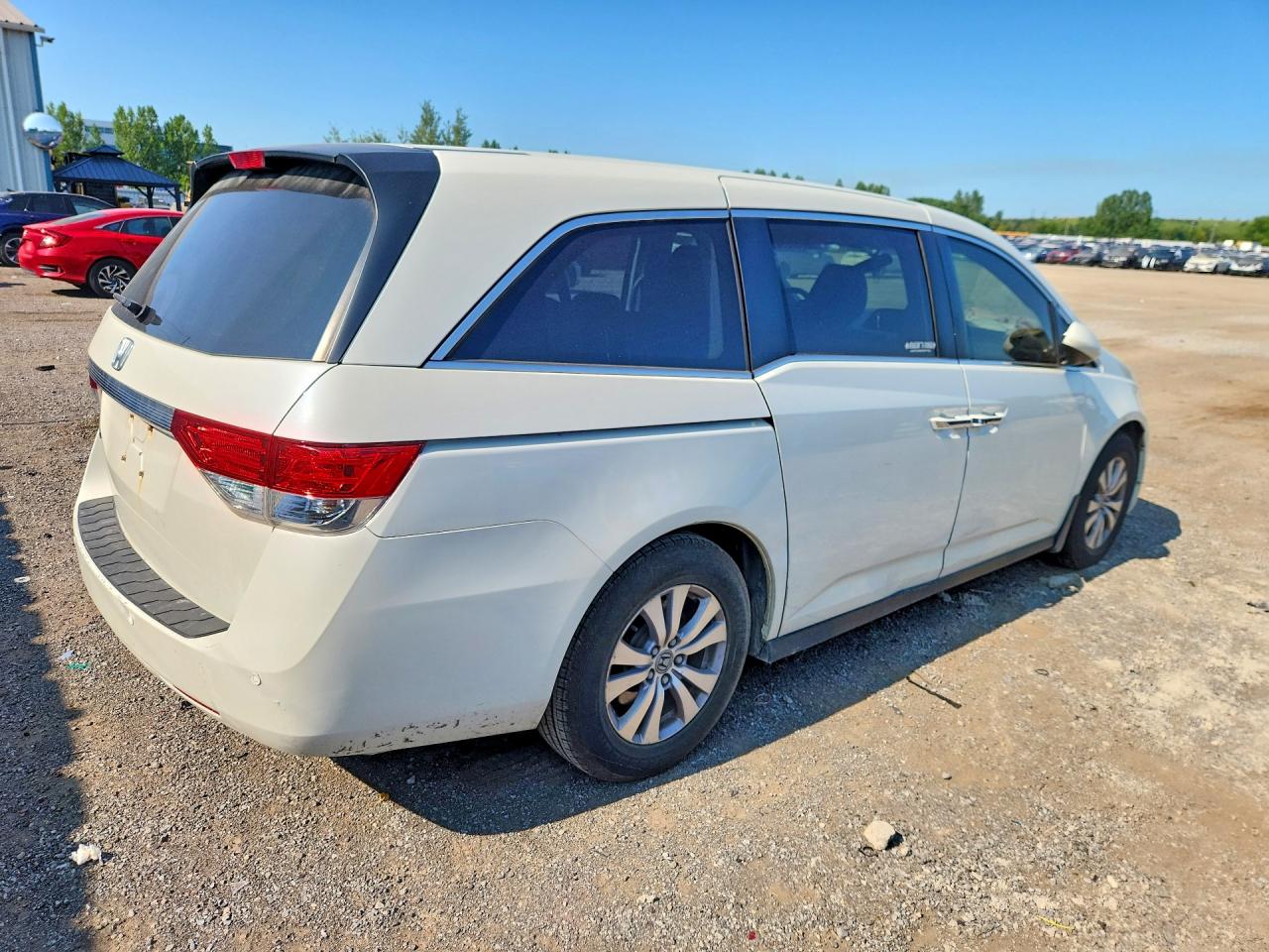 2014 Honda Odyssey Ex White vin: 5FNRL5H48EB503769
