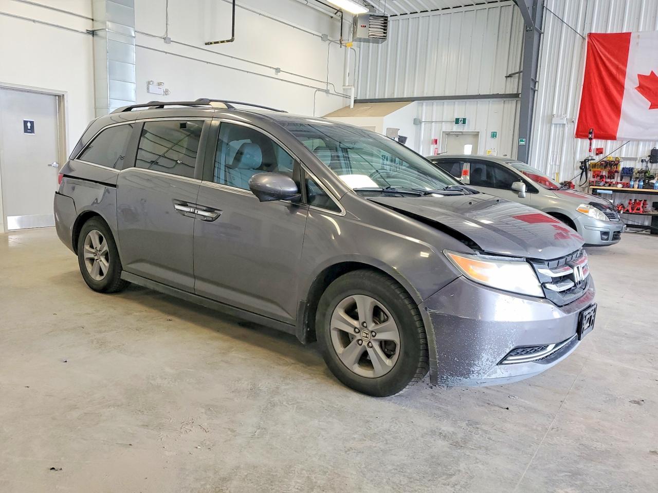 2014 Honda Odyssey Ex Gray vin: 5FNRL5H48EB508924