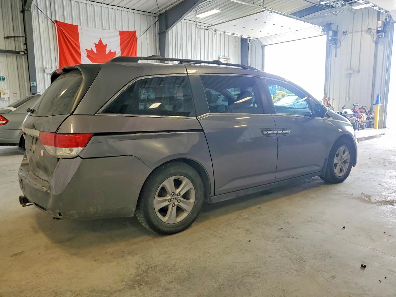 2014 Honda Odyssey Ex Gray vin: 5FNRL5H48EB508924