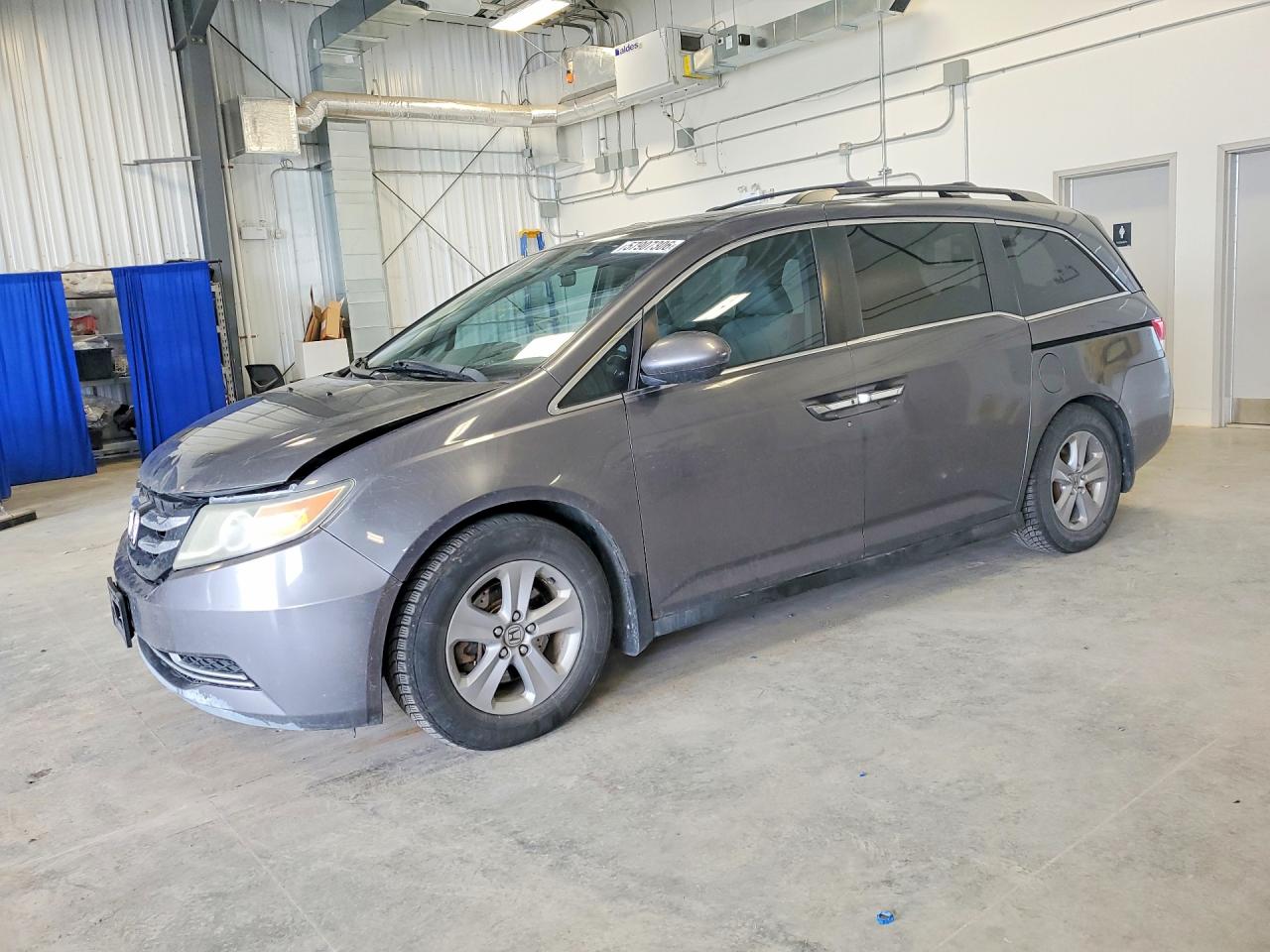 2014 Honda Odyssey Ex Gray vin: 5FNRL5H48EB508924