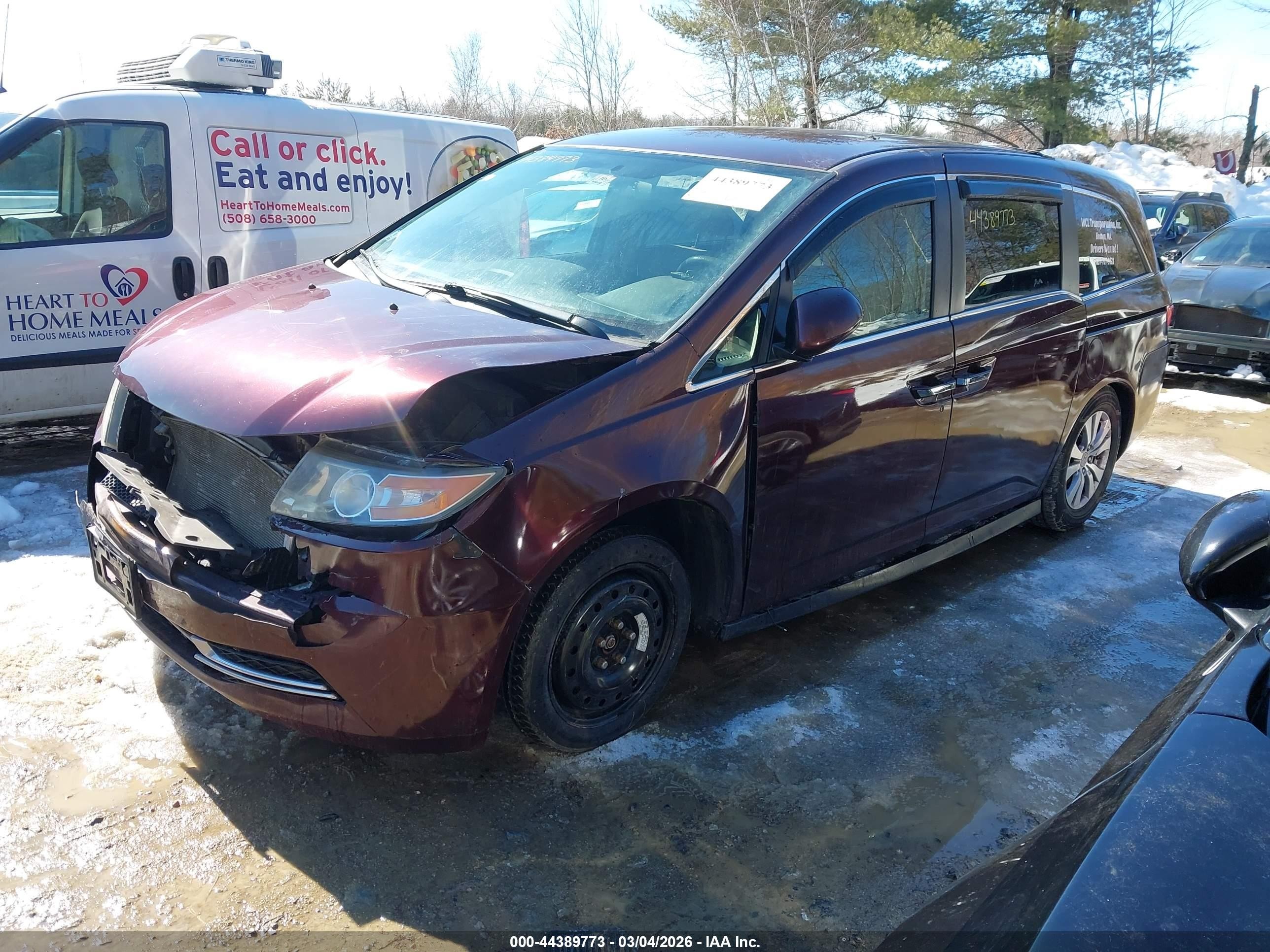 2015 Honda Odyssey Ex Purple vin: 5FNRL5H48FB013995
