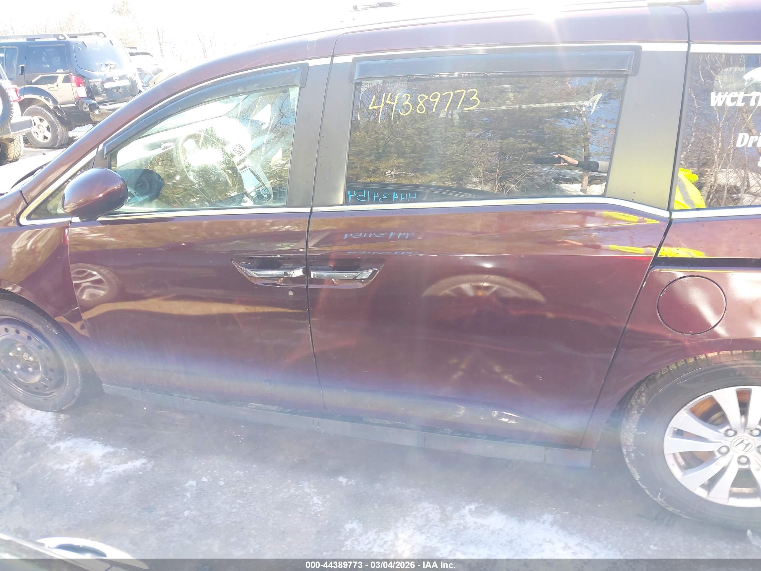 2015 Honda Odyssey Ex Purple vin: 5FNRL5H48FB013995