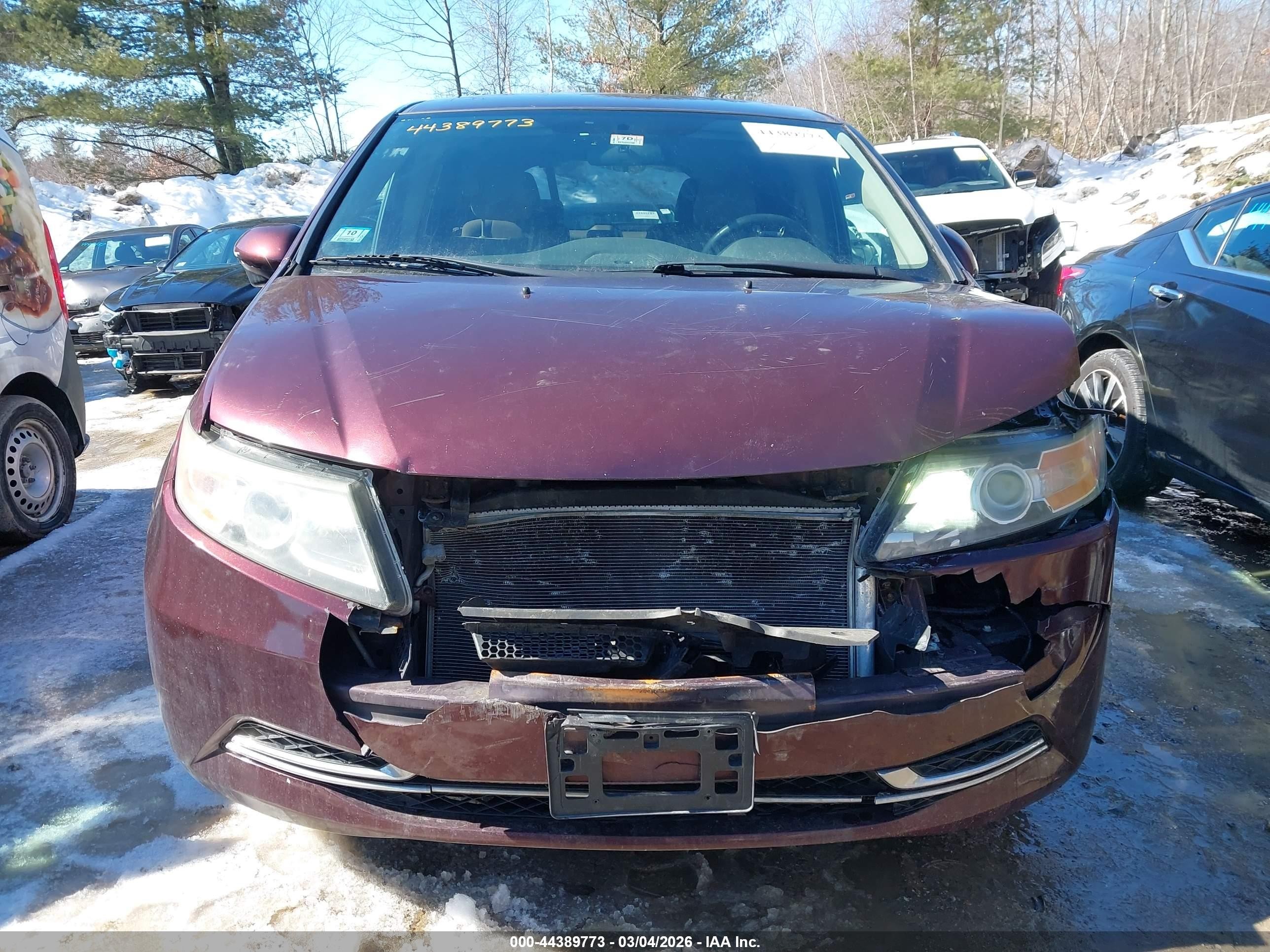 2015 Honda Odyssey Ex Purple vin: 5FNRL5H48FB013995