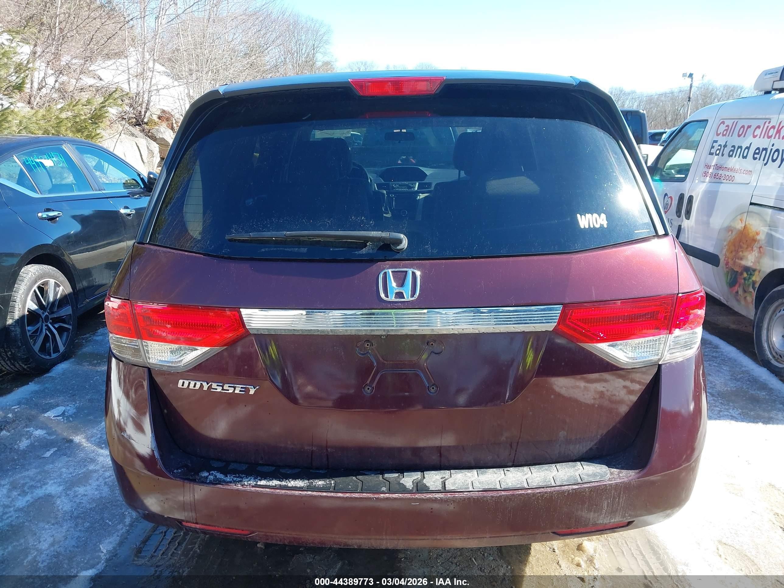 2015 Honda Odyssey Ex Purple vin: 5FNRL5H48FB013995