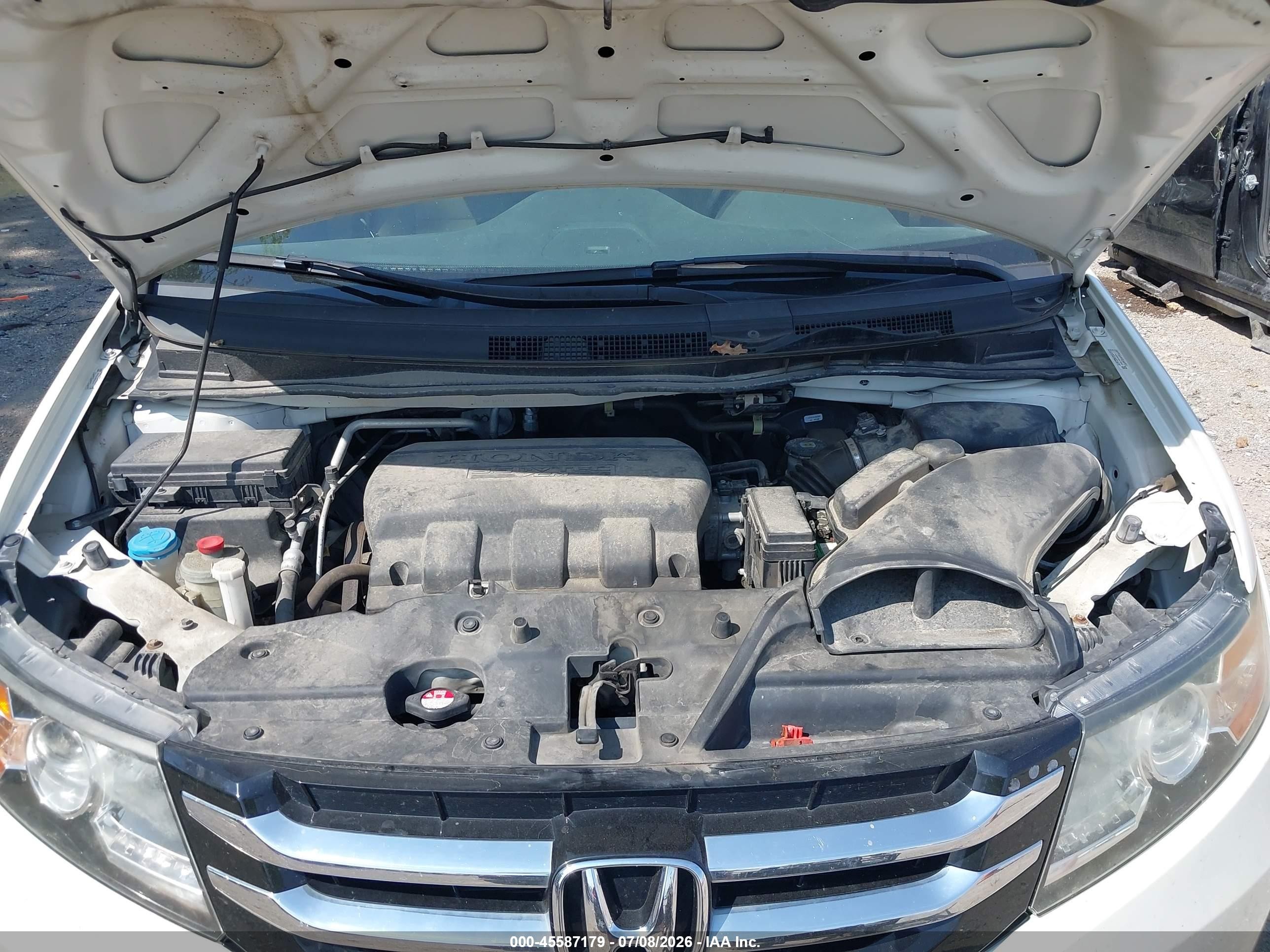2015 Honda Odyssey Ex White vin: 5FNRL5H48FB033275