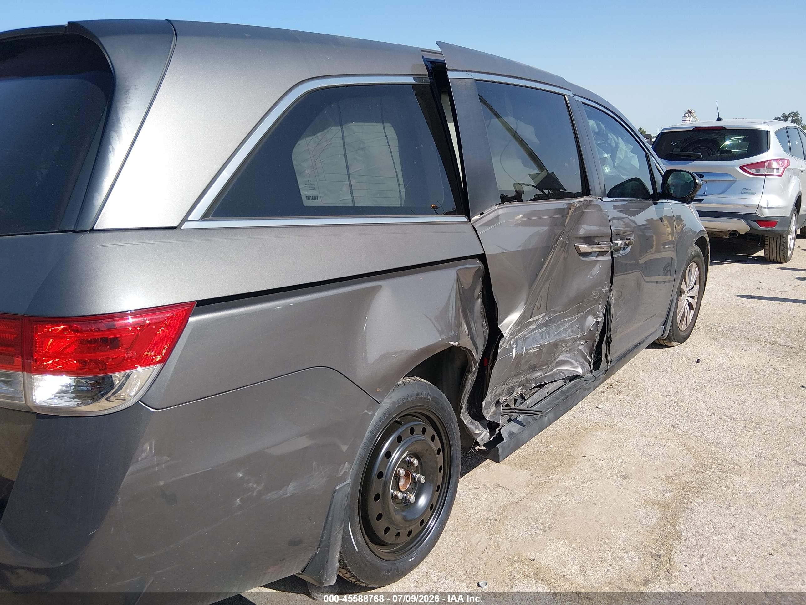 2015 Honda Odyssey Ex Gray vin: 5FNRL5H48FB036449