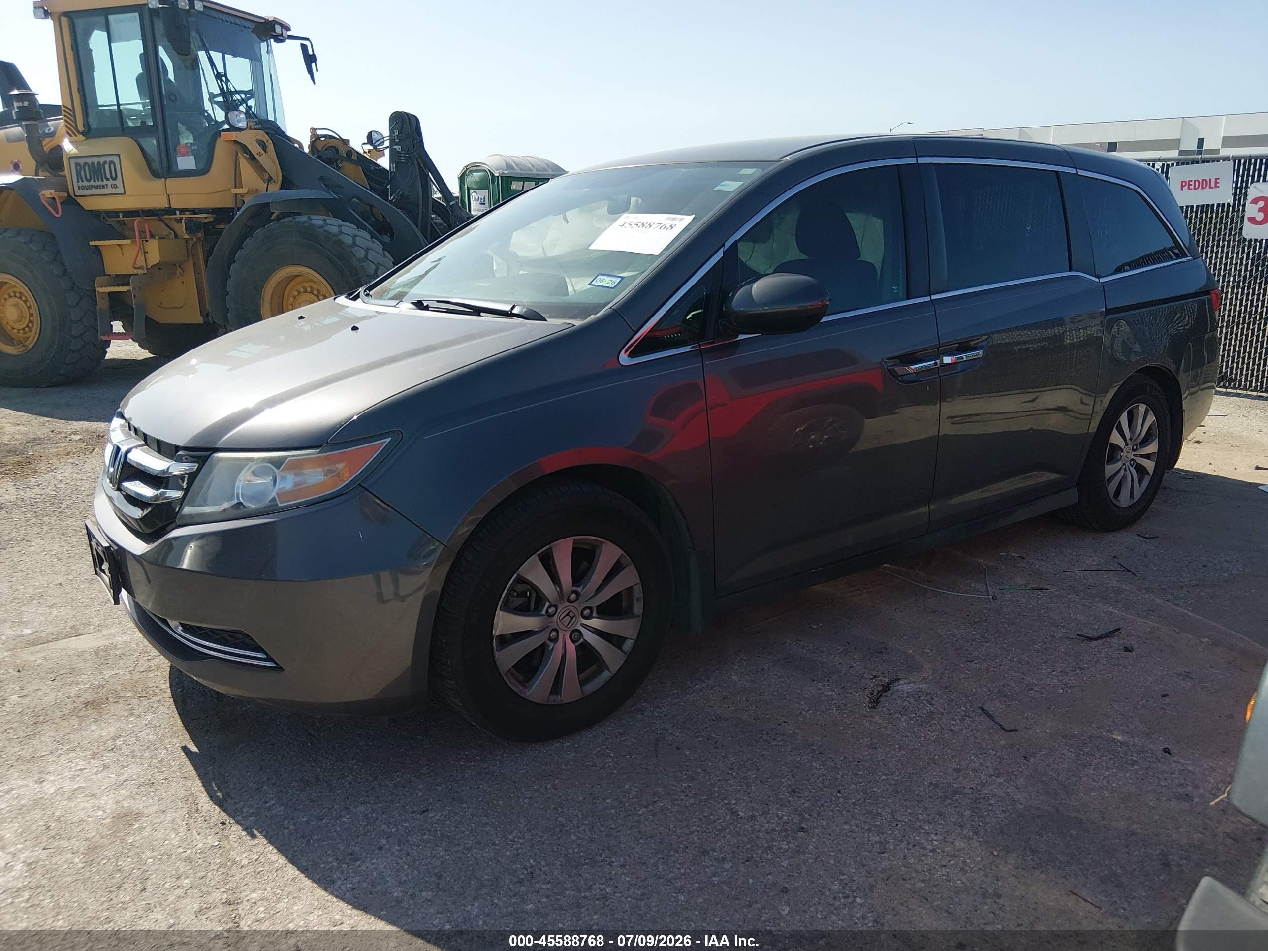 2015 Honda Odyssey Ex Gray vin: 5FNRL5H48FB036449