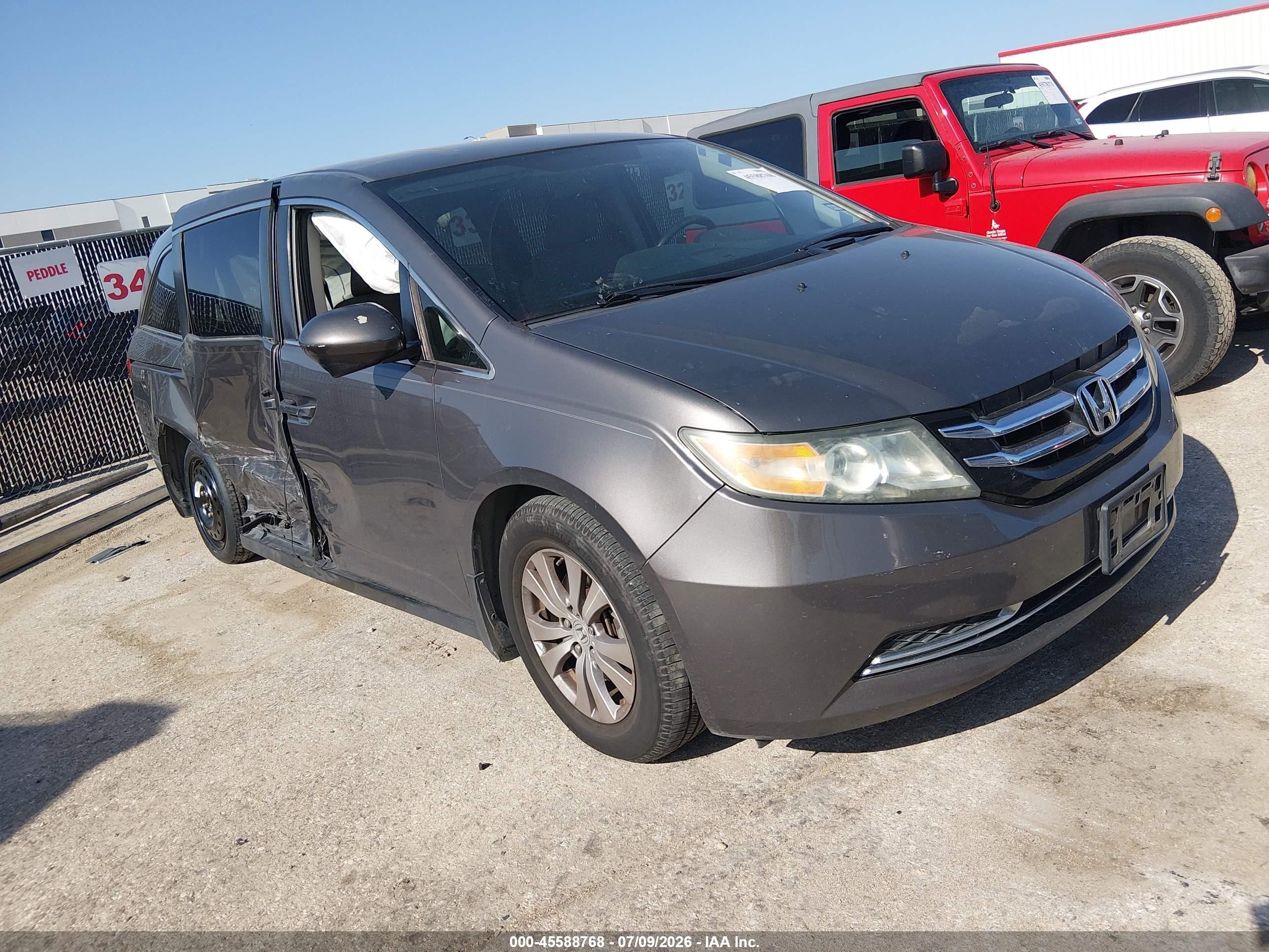 2015 Honda Odyssey Ex Gray vin: 5FNRL5H48FB036449