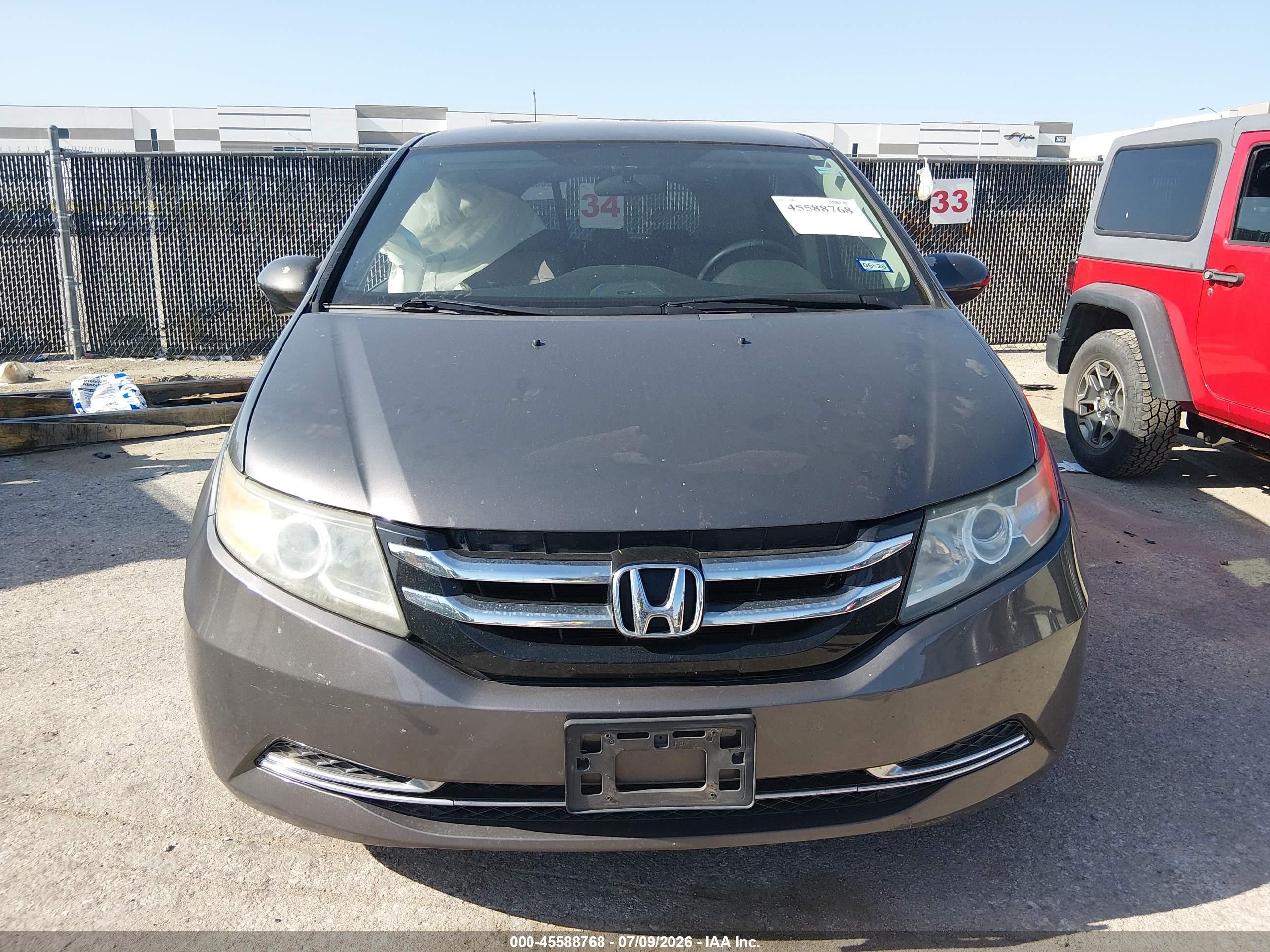 2015 Honda Odyssey Ex Gray vin: 5FNRL5H48FB036449