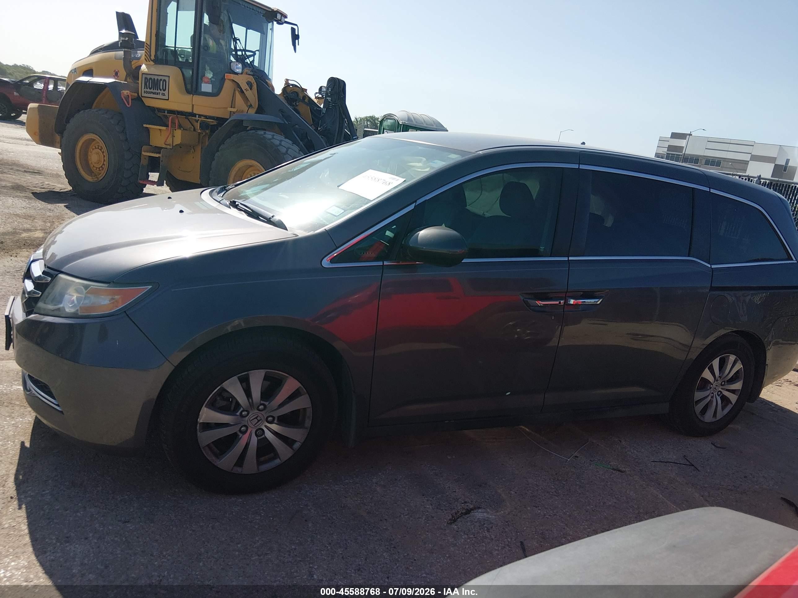 2015 Honda Odyssey Ex Gray vin: 5FNRL5H48FB036449