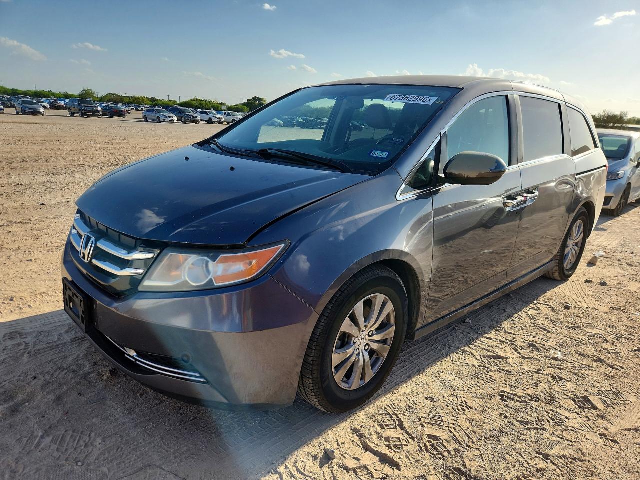 2015 Honda Odyssey Ex Gray vin: 5FNRL5H48FB070696