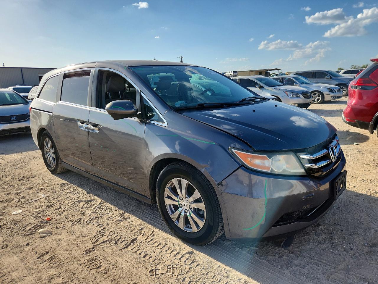 2015 Honda Odyssey Ex Gray vin: 5FNRL5H48FB070696