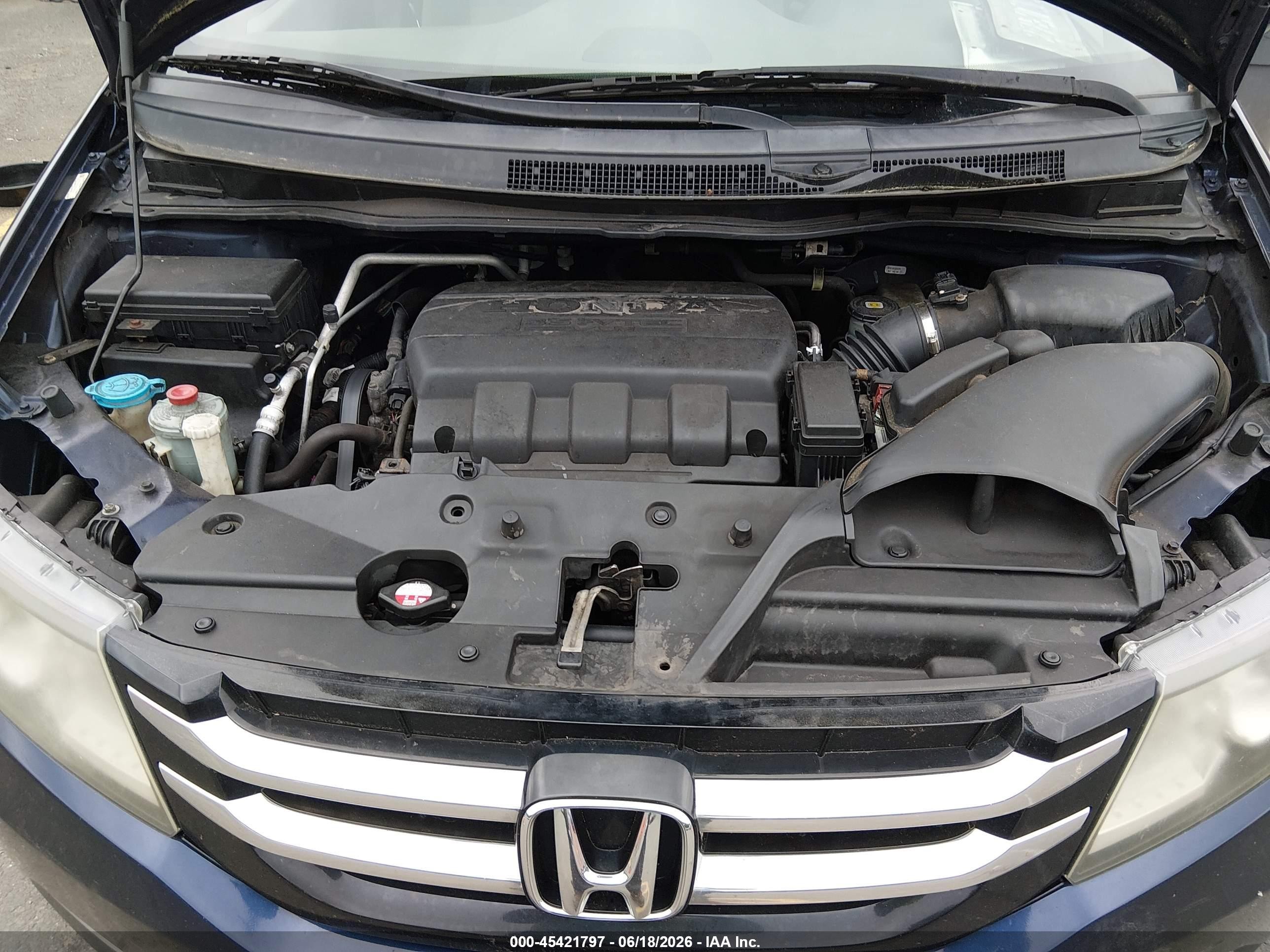 2015 Honda Odyssey Ex Dark Blue vin: 5FNRL5H48FB080550