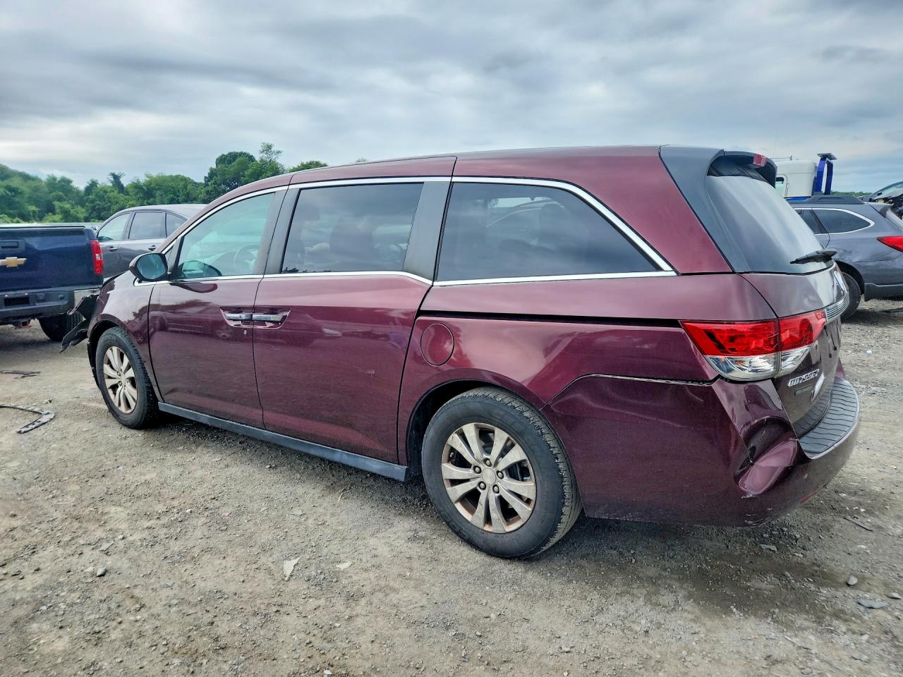 2015 Honda Odyssey Ex Maroon vin: 5FNRL5H48FB086722