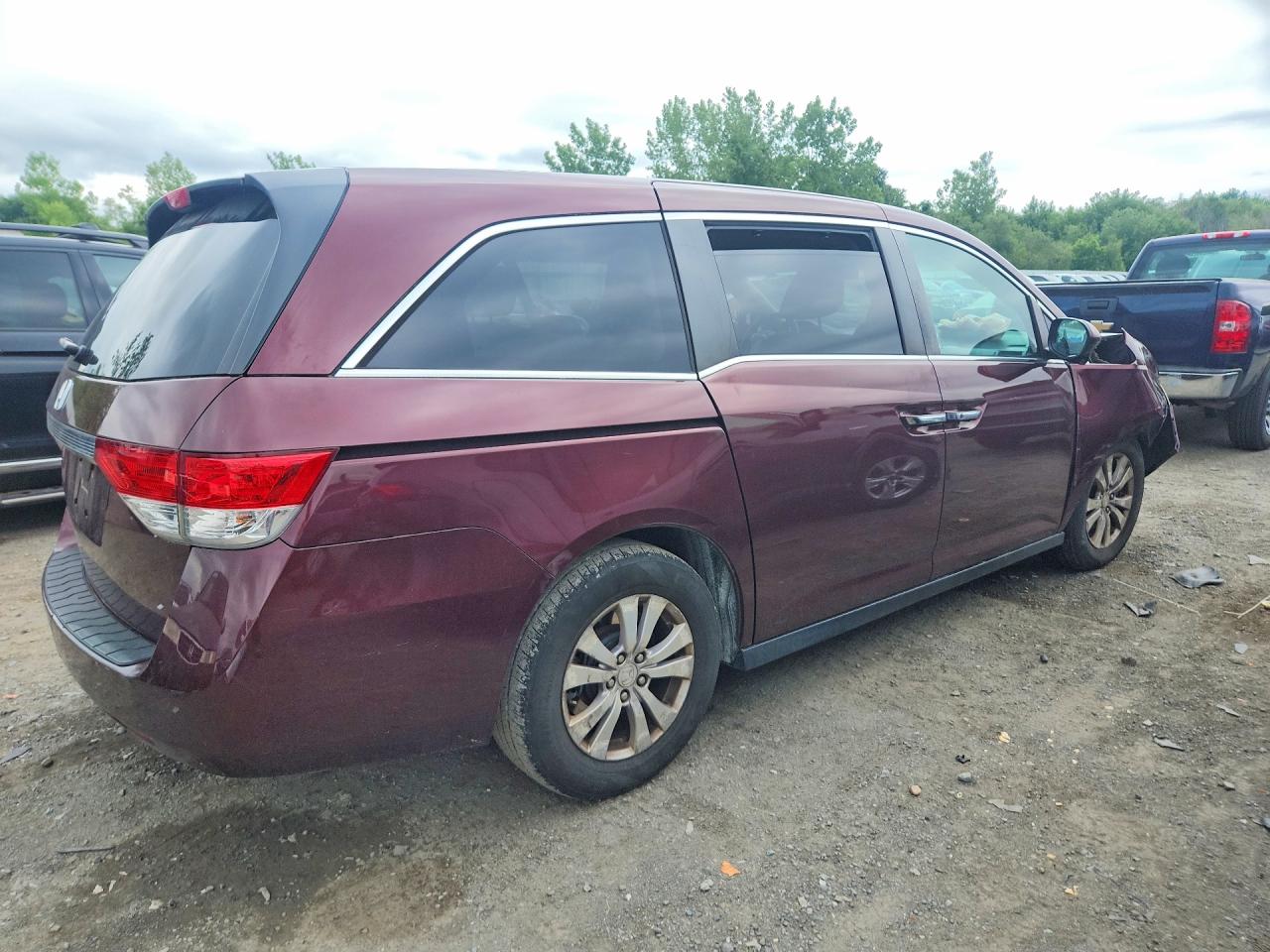 2015 Honda Odyssey Ex Maroon vin: 5FNRL5H48FB086722
