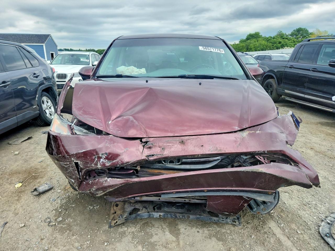 2015 Honda Odyssey Ex Maroon vin: 5FNRL5H48FB086722