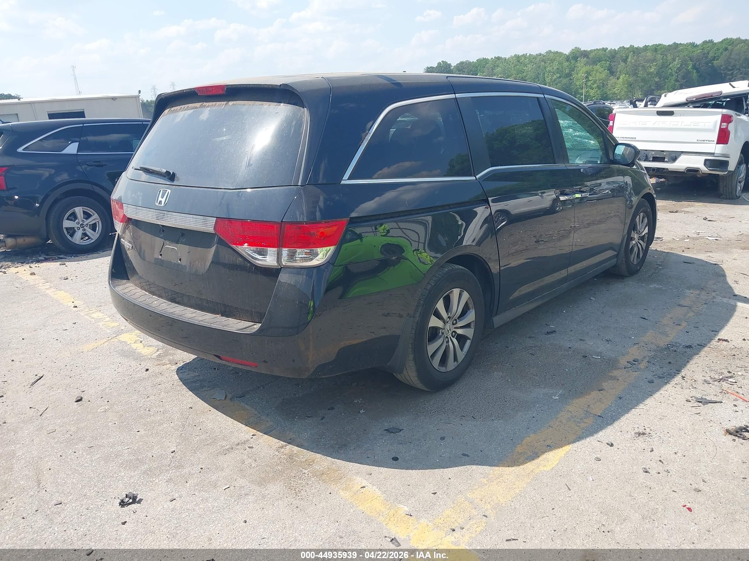2017 Honda Odyssey Ex Black vin: 5FNRL5H48HB007049