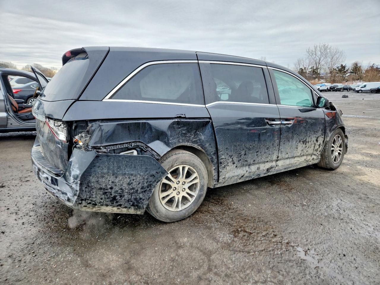 2011 Honda Odyssey Ex Black vin: 5FNRL5H49BB006452