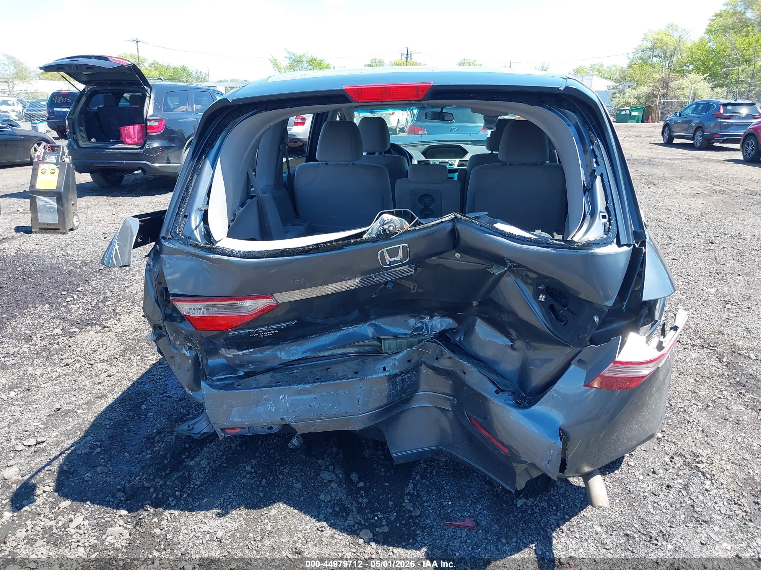 2011 Honda Odyssey Ex Gray vin: 5FNRL5H49BB009531