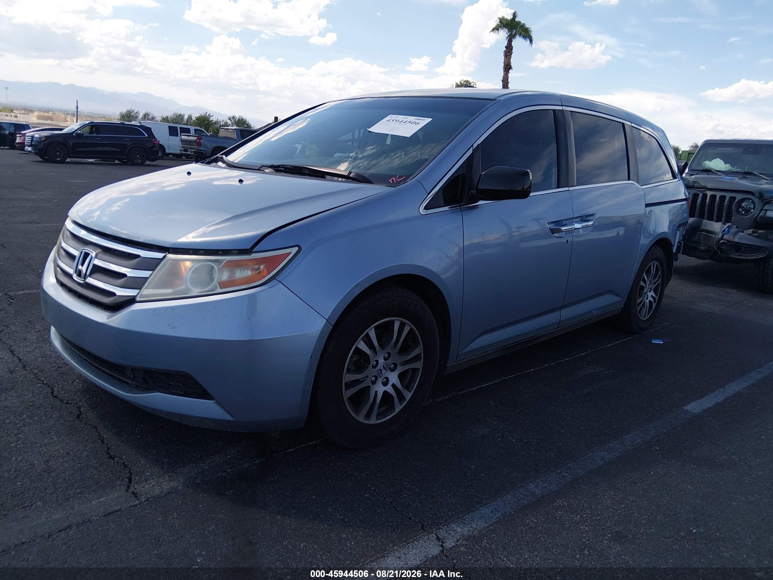 2011 Honda Odyssey Ex Синий vin: 5FNRL5H49BB014826