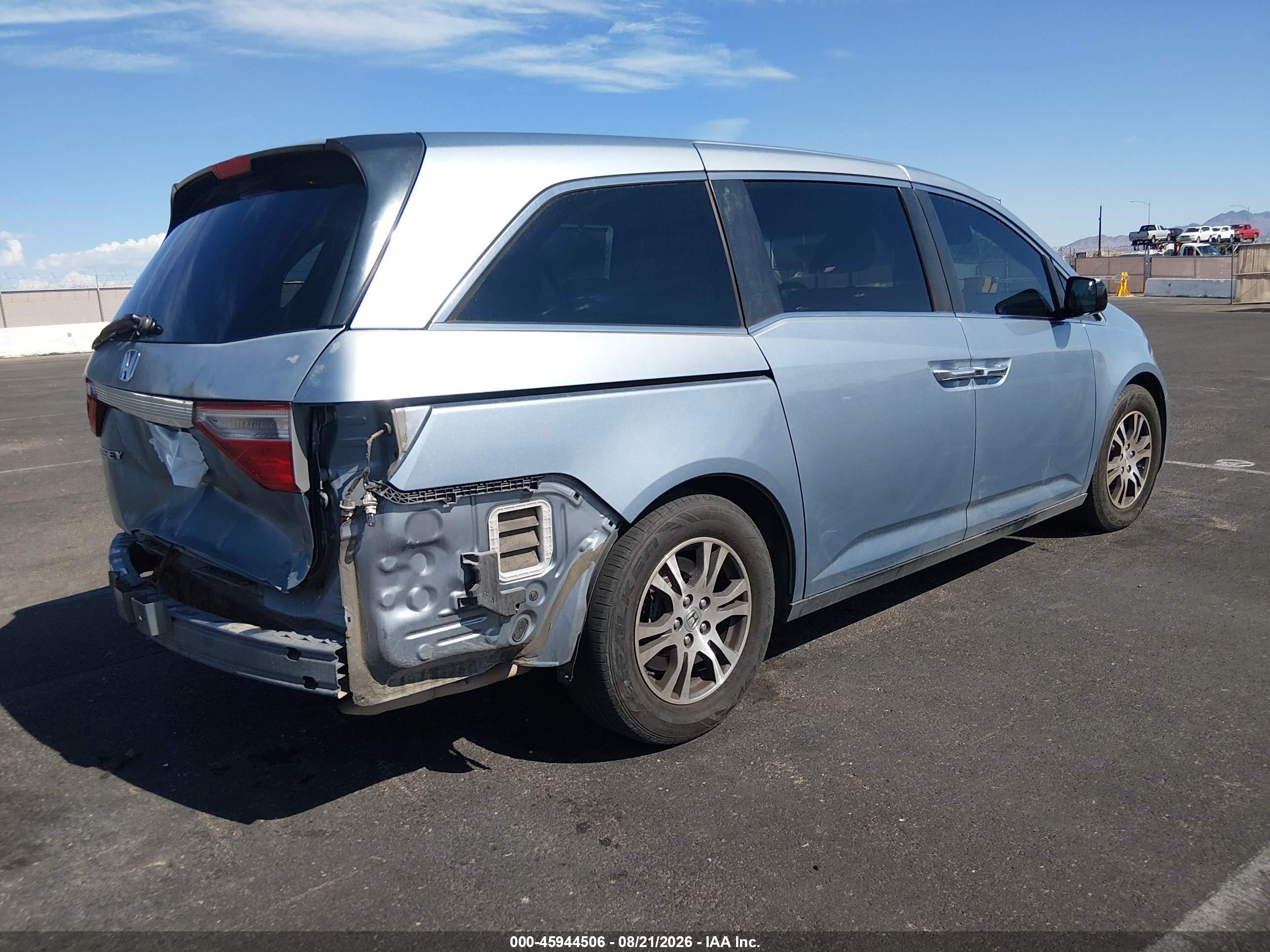 2011 Honda Odyssey Ex Синий vin: 5FNRL5H49BB014826