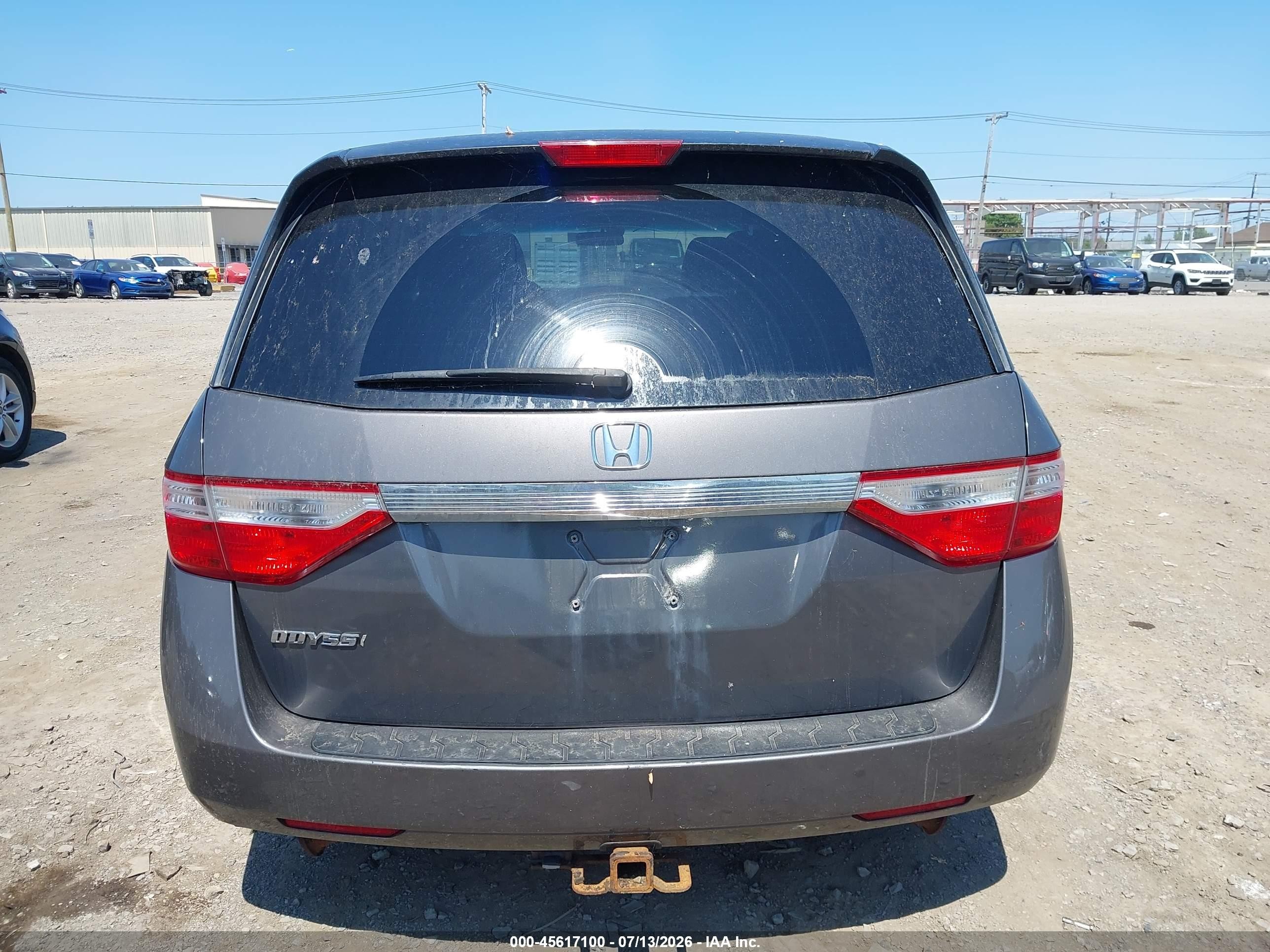 2011 Honda Odyssey Ex Gray vin: 5FNRL5H49BB070216