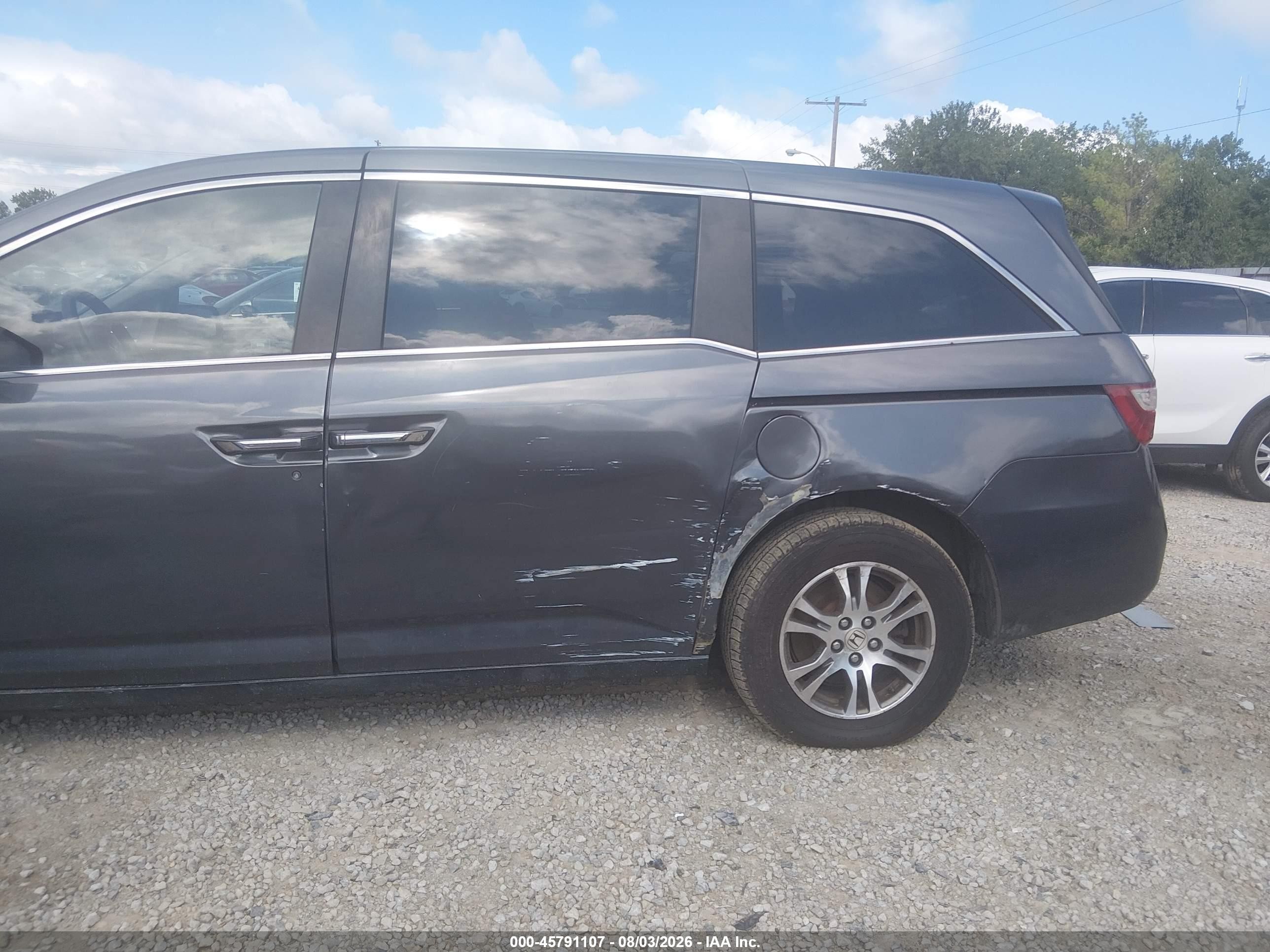 2012 Honda Odyssey Ex Серый vin: 5FNRL5H49CB059265