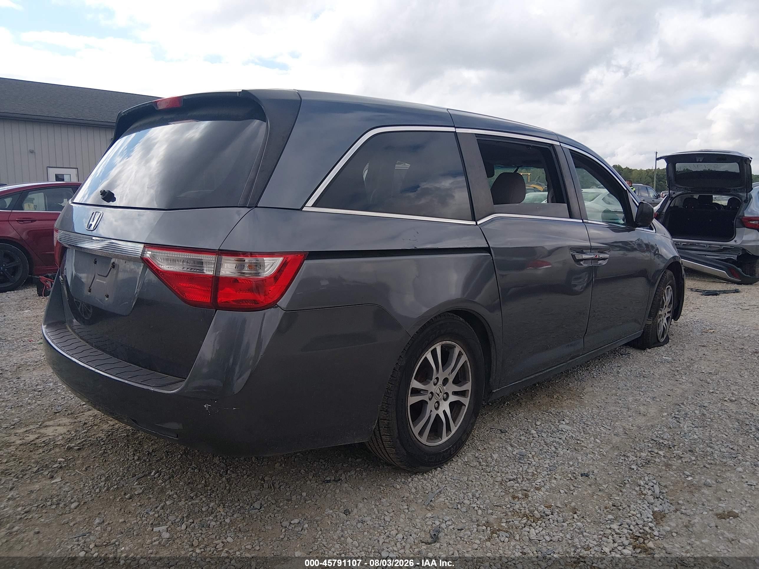 2012 Honda Odyssey Ex Серый vin: 5FNRL5H49CB059265