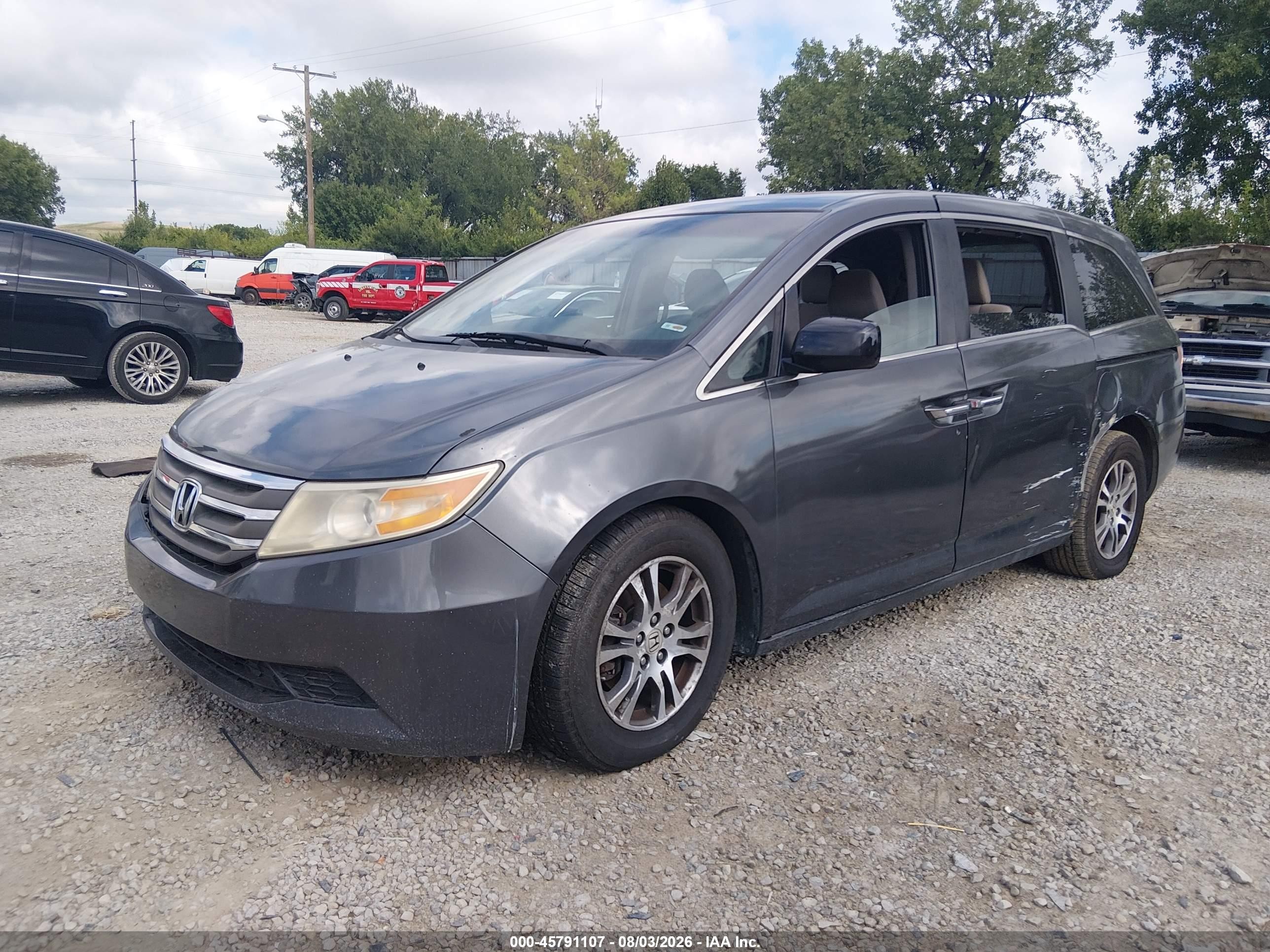 2012 Honda Odyssey Ex Серый vin: 5FNRL5H49CB059265