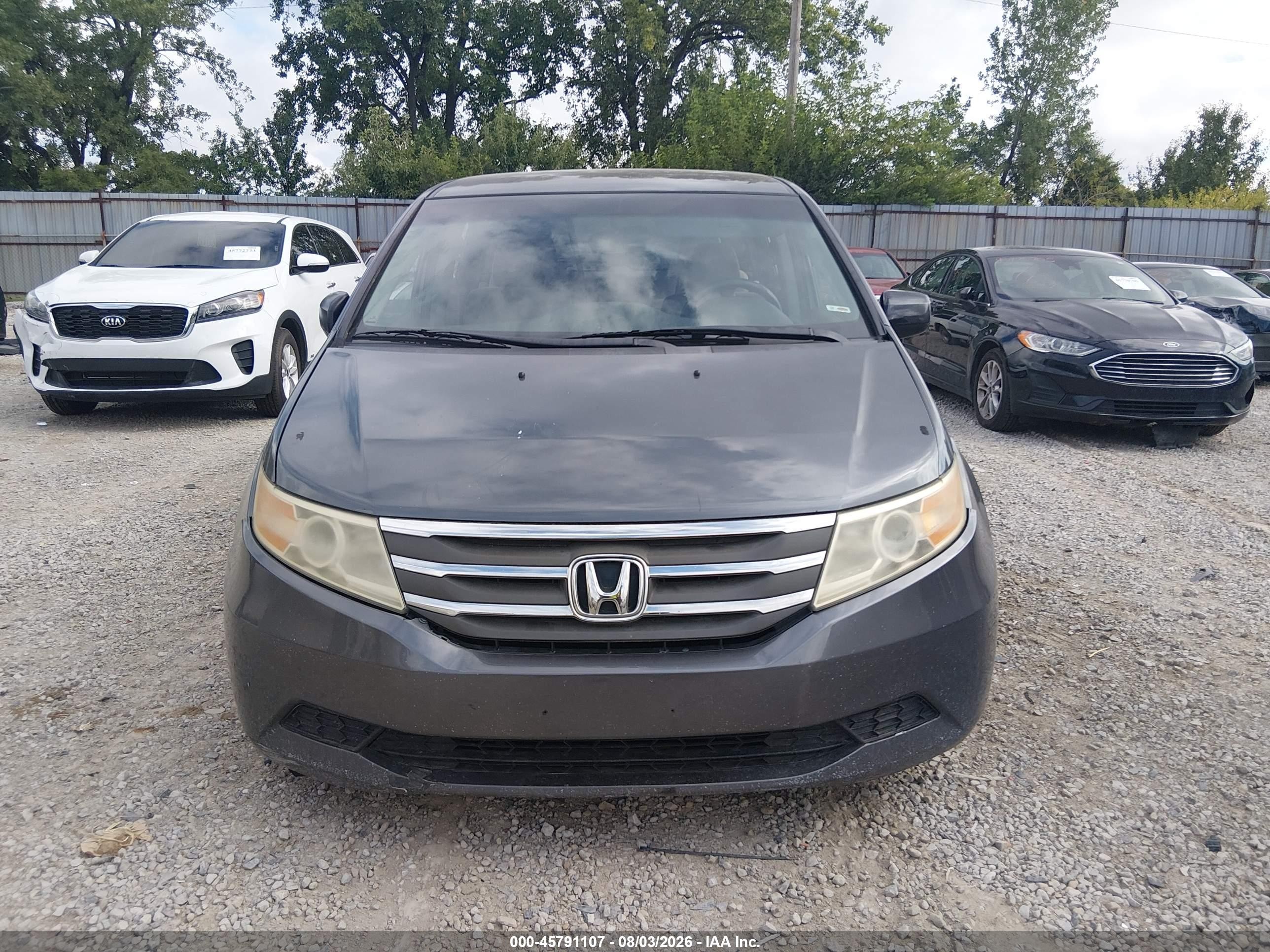 2012 Honda Odyssey Ex Серый vin: 5FNRL5H49CB059265