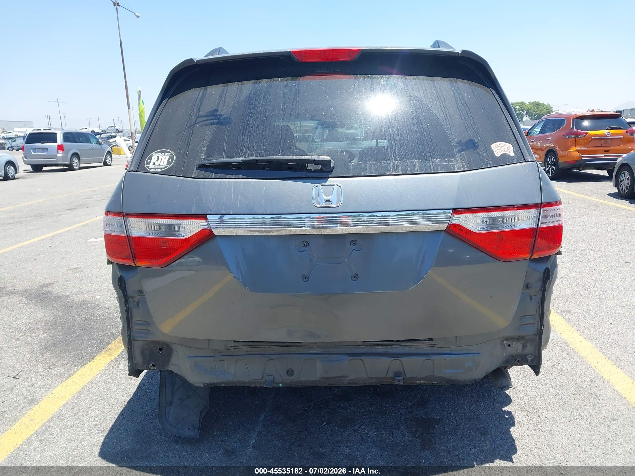 2012 Honda Odyssey Ex Gray vin: 5FNRL5H49CB068323
