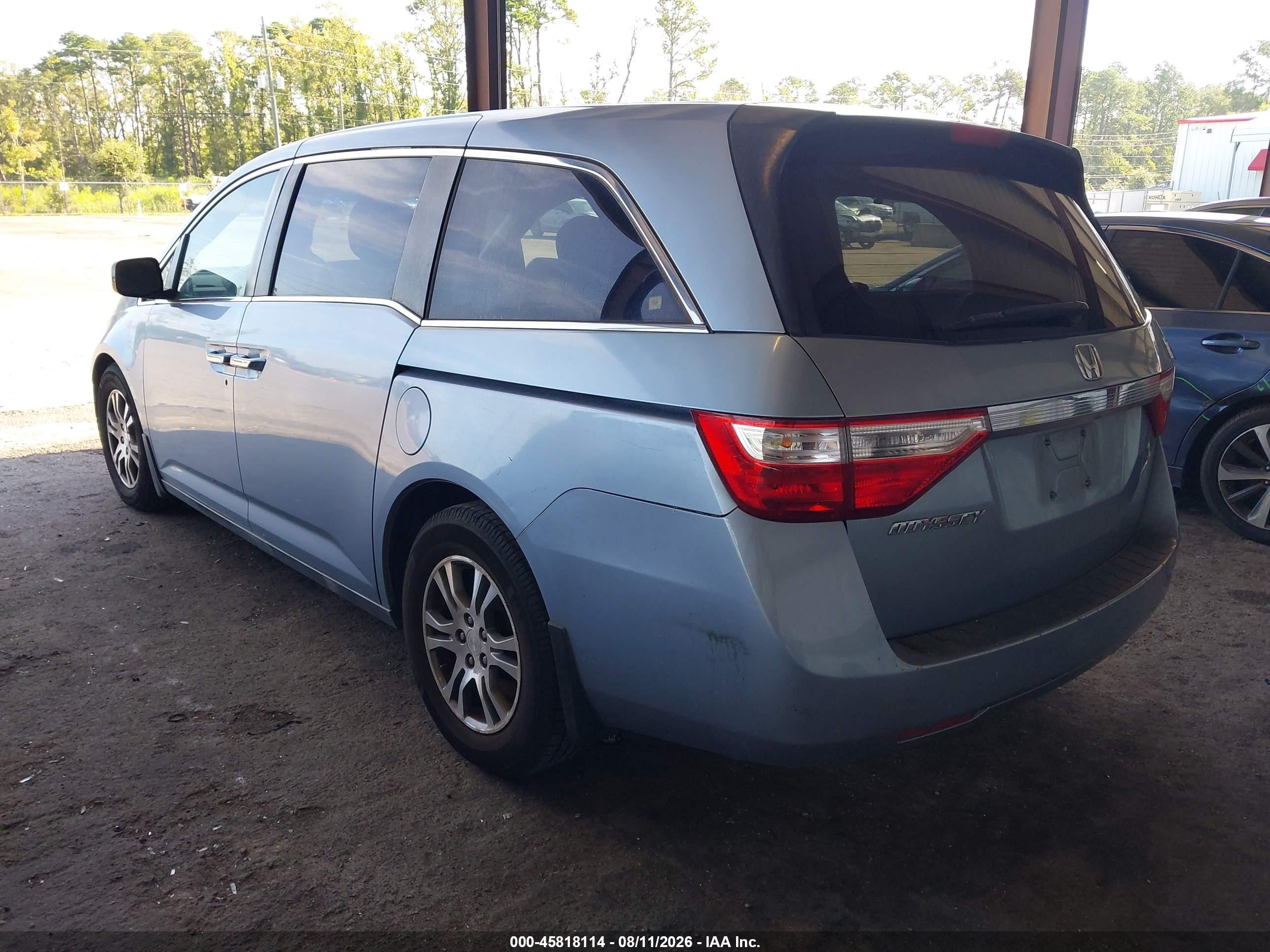2012 Honda Odyssey Ex Light Blue vin: 5FNRL5H49CB072050